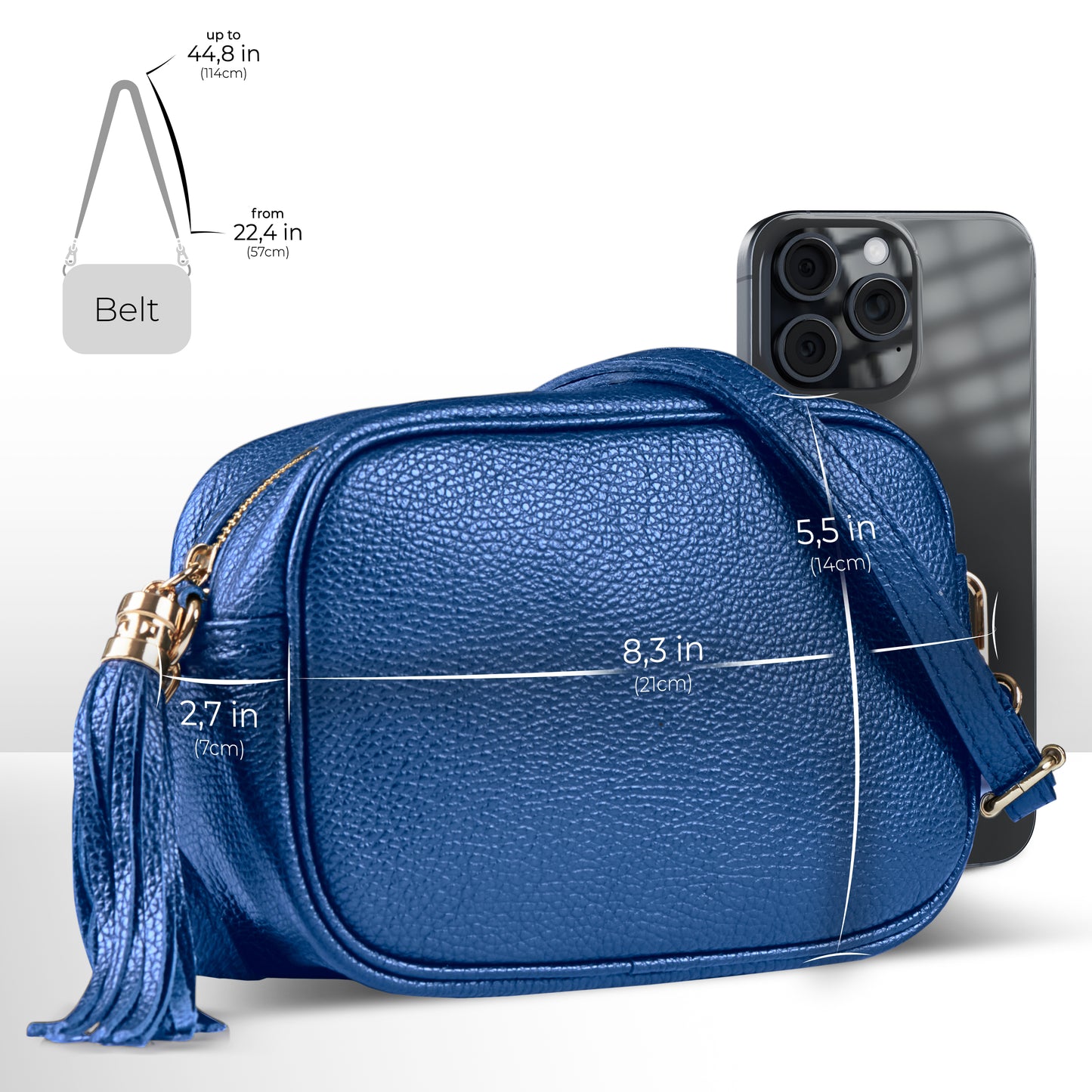 Calf Leather Crossbody Bag 231302