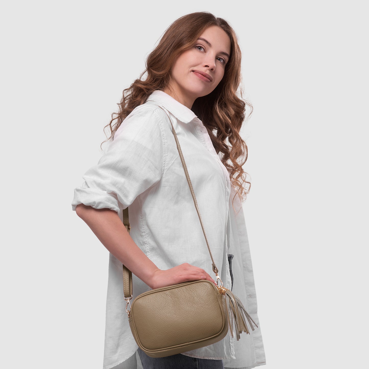Calf Leather Crossbody Bag 231302
