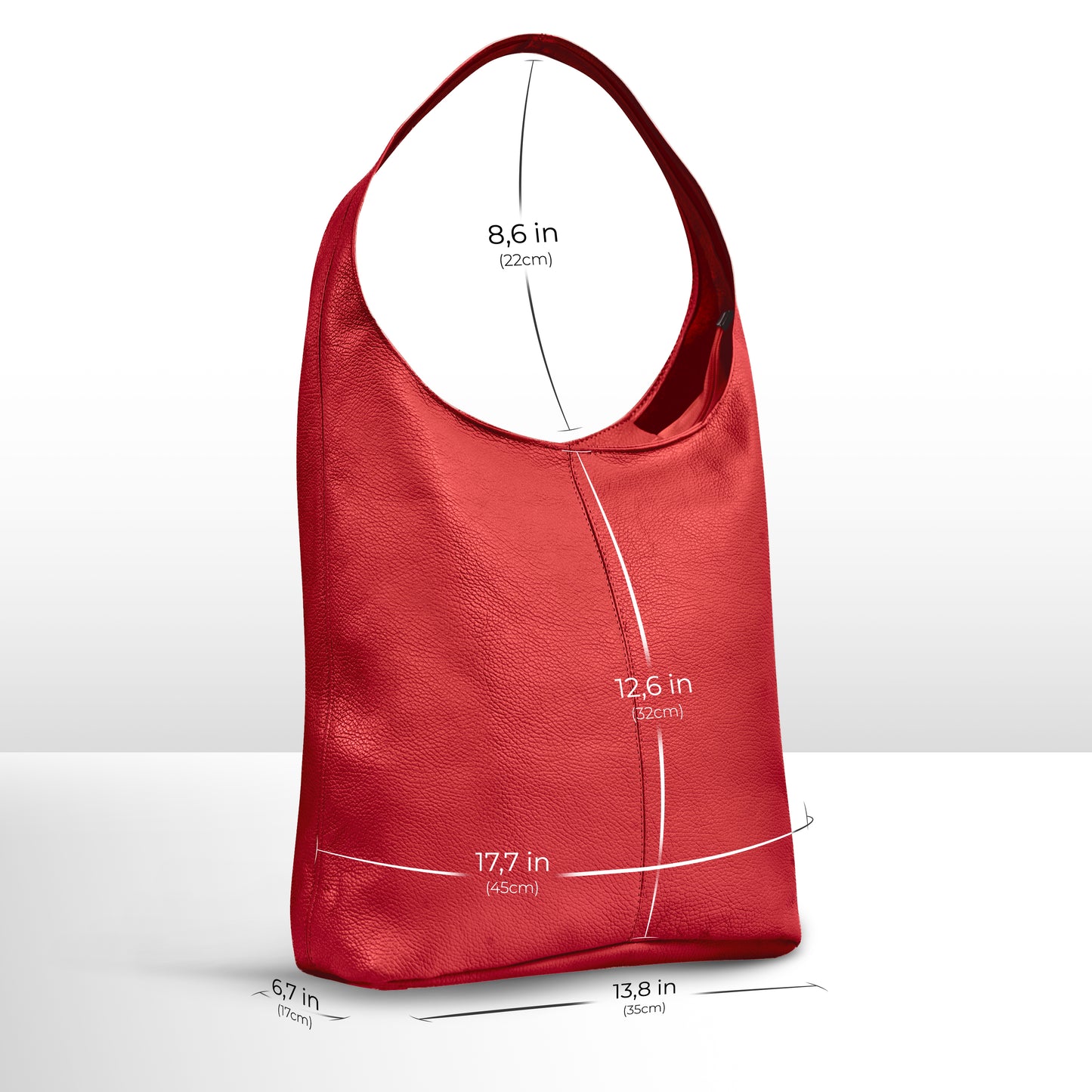 Calf Leather Hobo Bag 011943