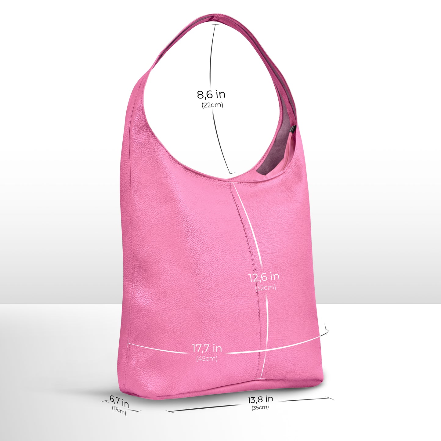 Calf Leather Hobo Bag 011943
