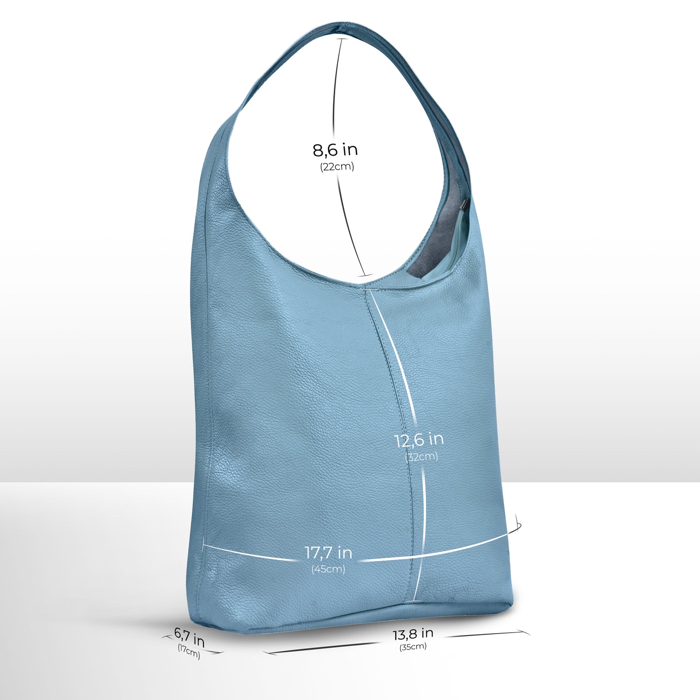 Calf Leather Hobo Bag 011943