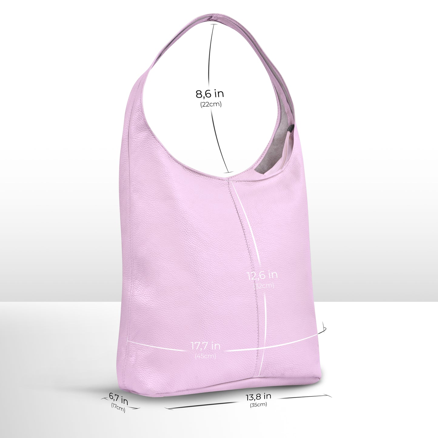 Calf Leather Hobo Bag 011943