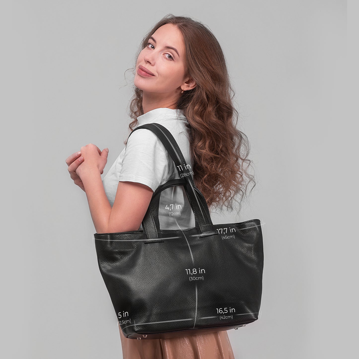 Calf Leather Tote Bag 122500