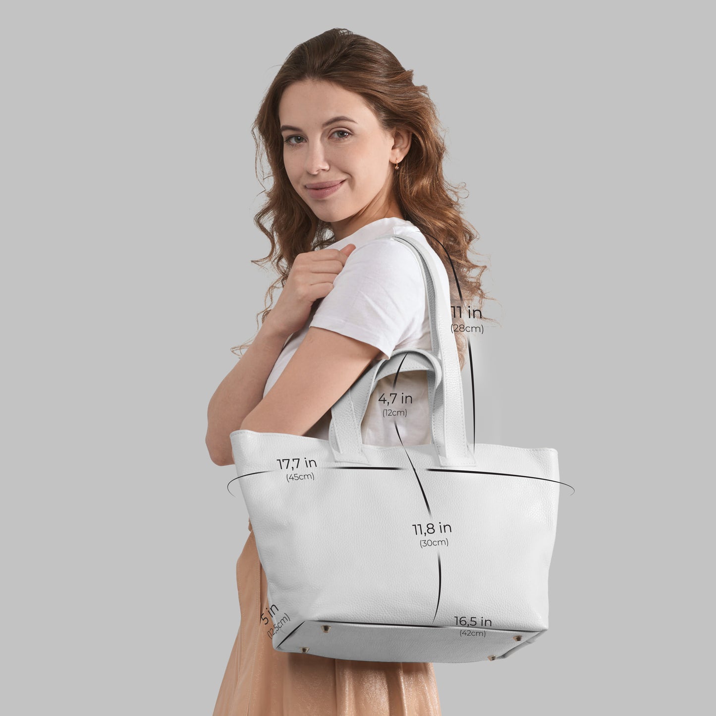 Calf Leather Tote Bag 122500