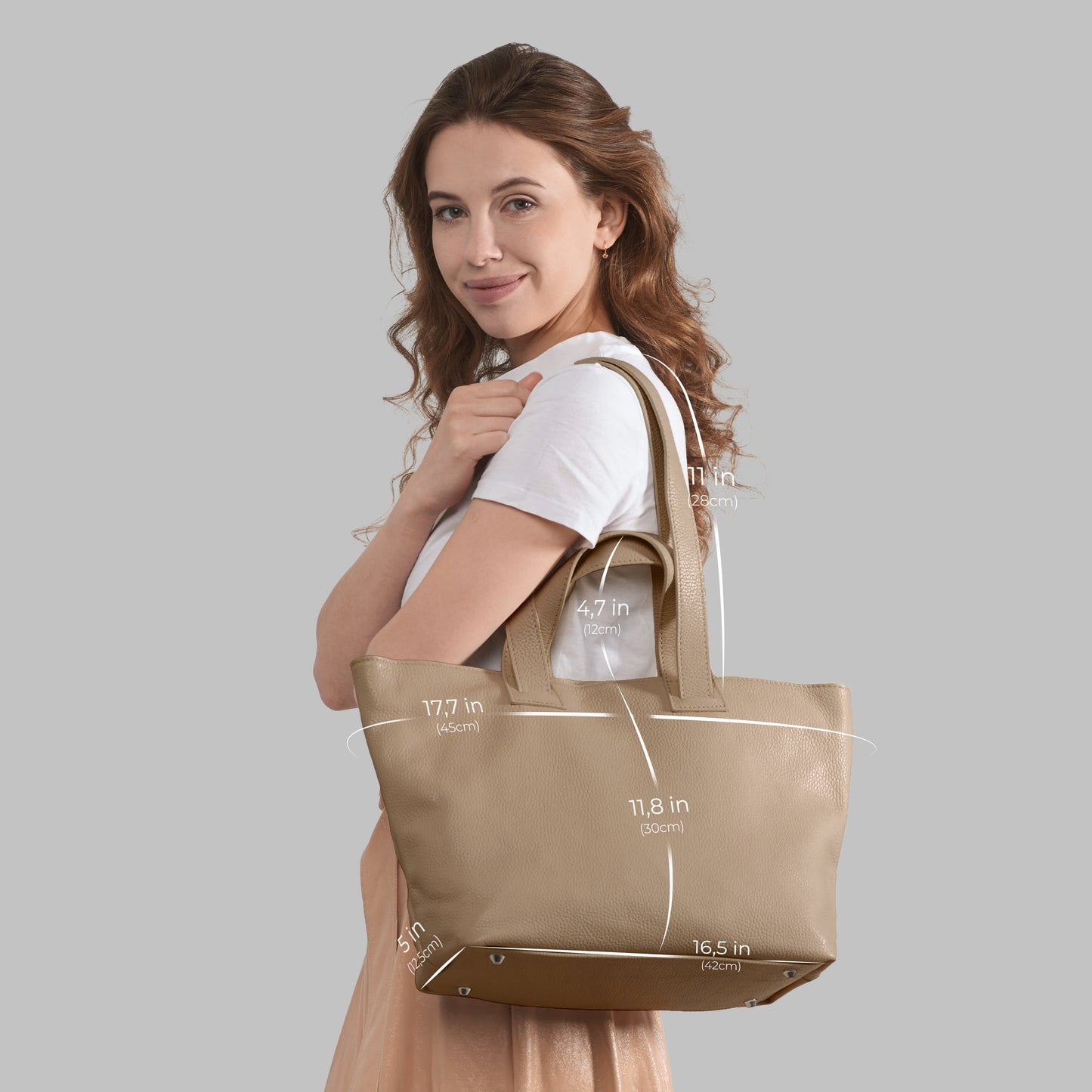 Calf Leather Tote Bag 122500