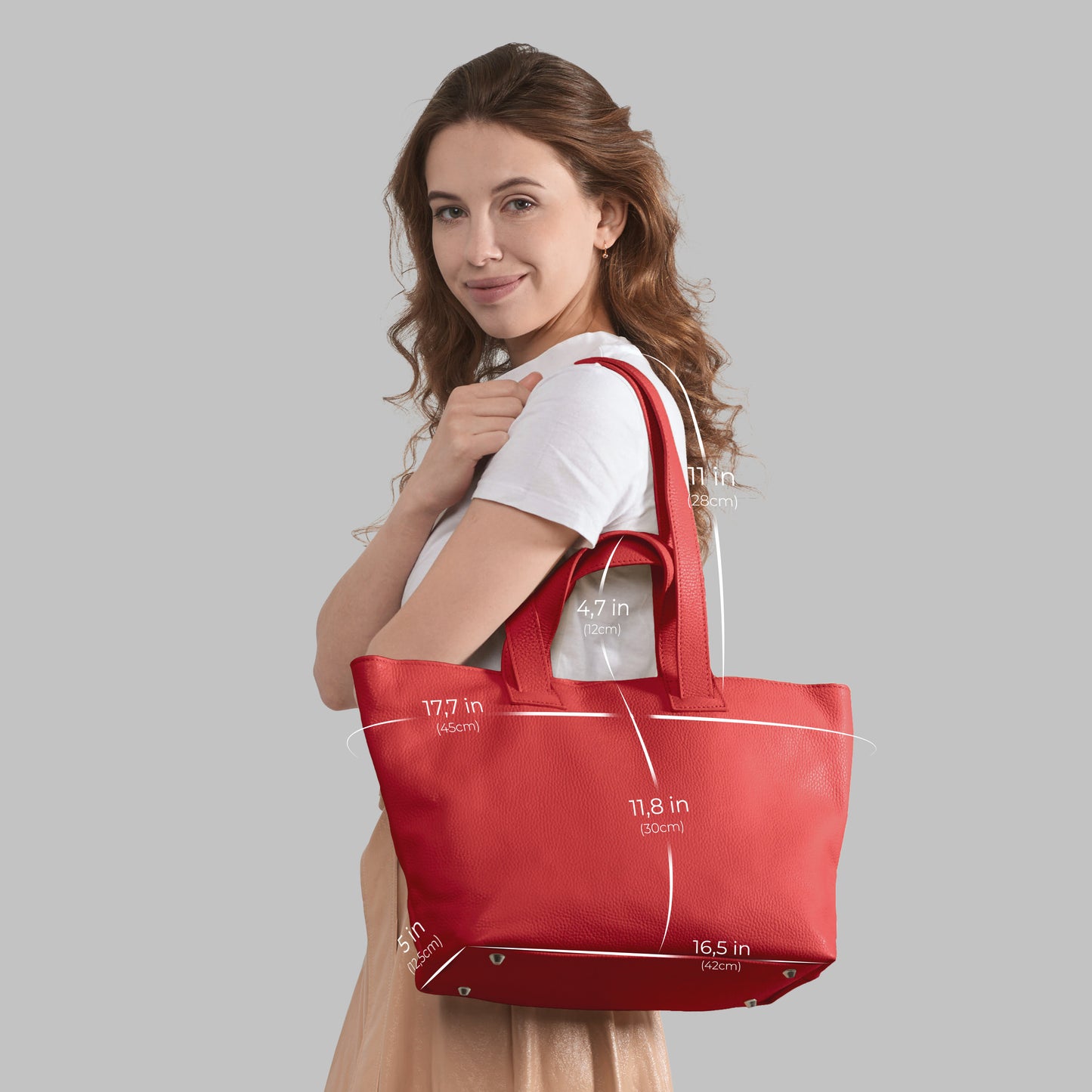 Calf Leather Tote Bag 122500