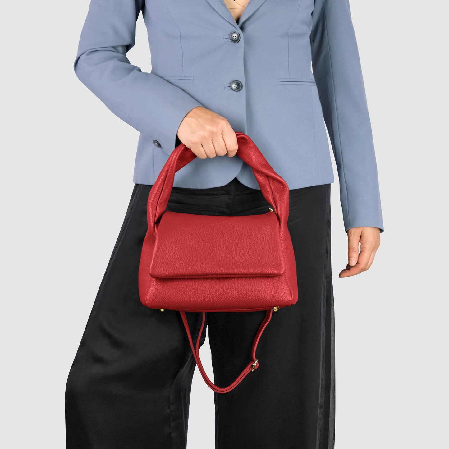 Calf Leather Top-Handle Bag 262495
