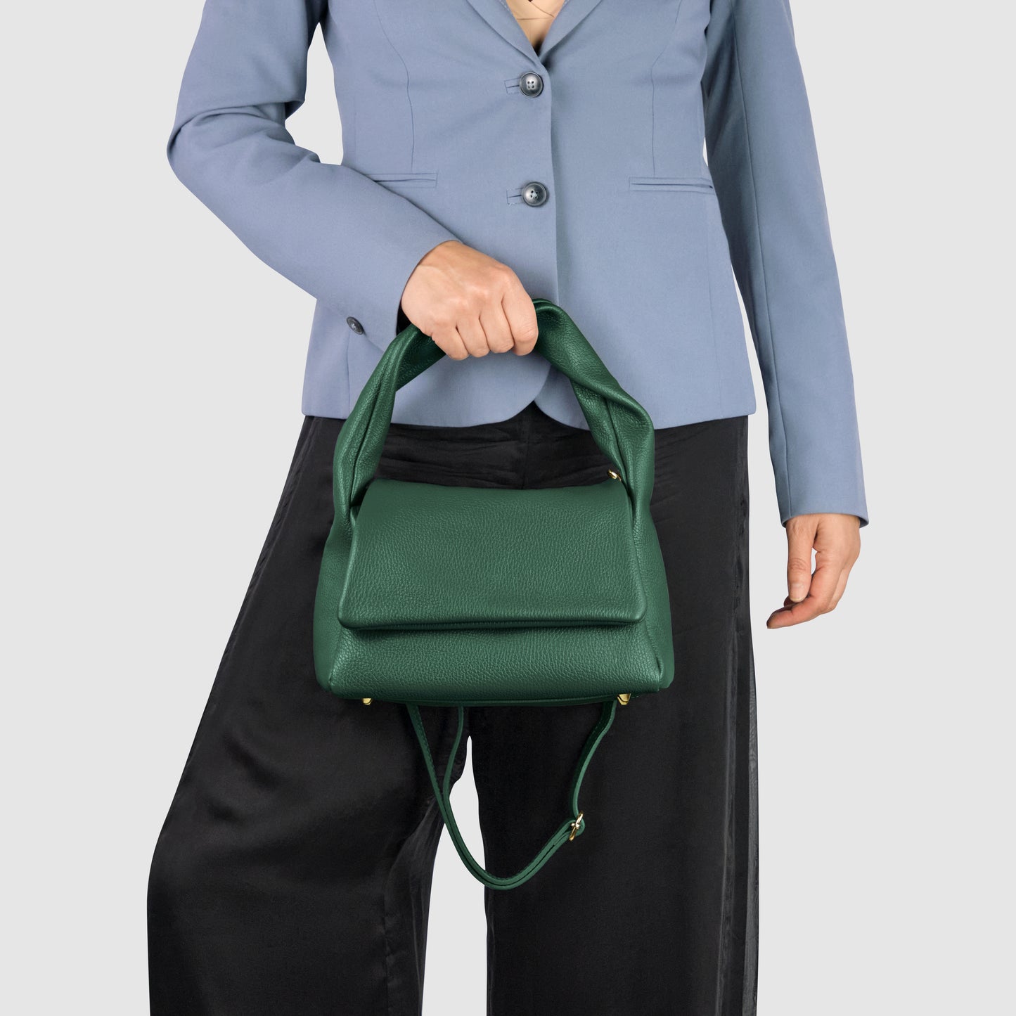 Calf Leather Top-Handle Bag 262495