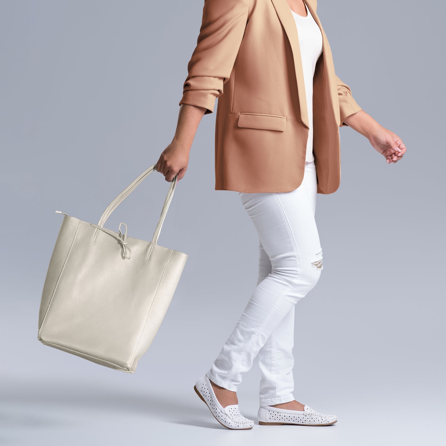 Calf Leather Tote Bag 201718