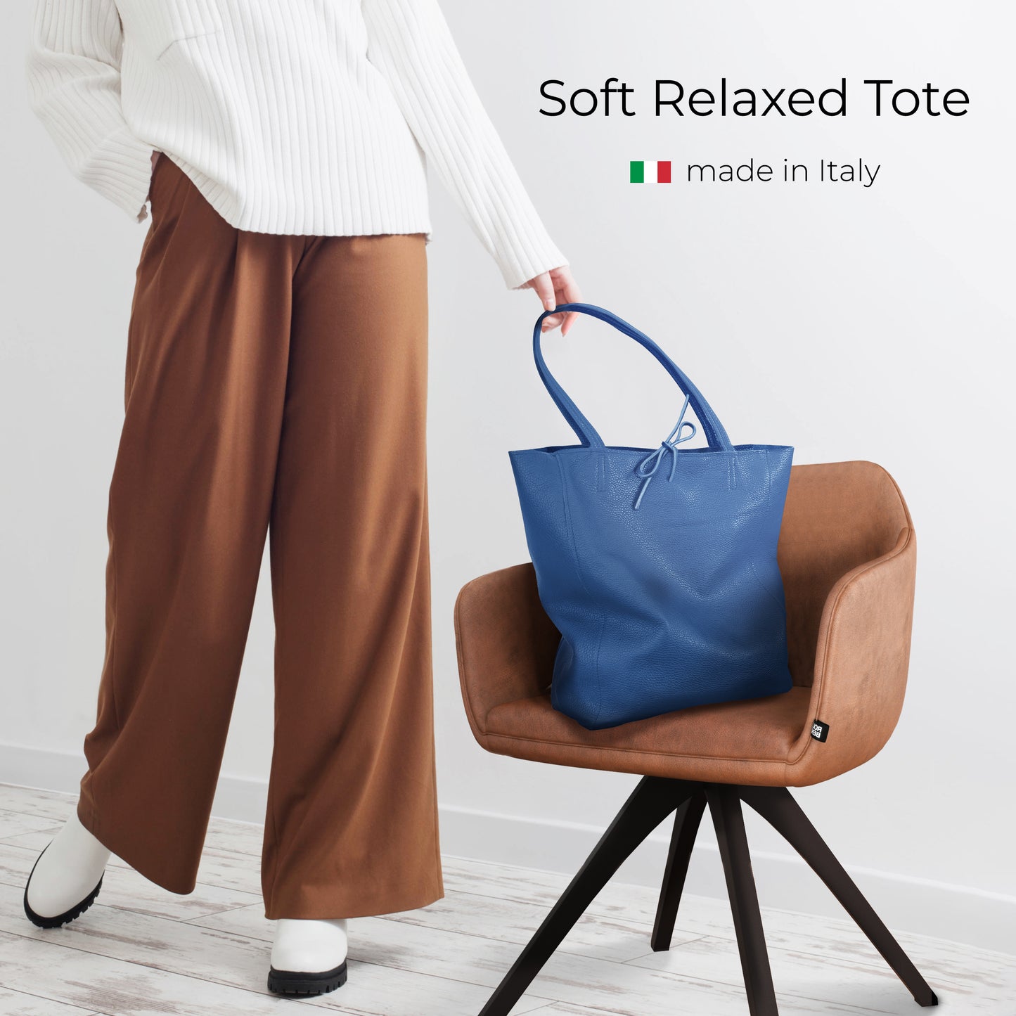 Calf Leather Tote Bag 201718