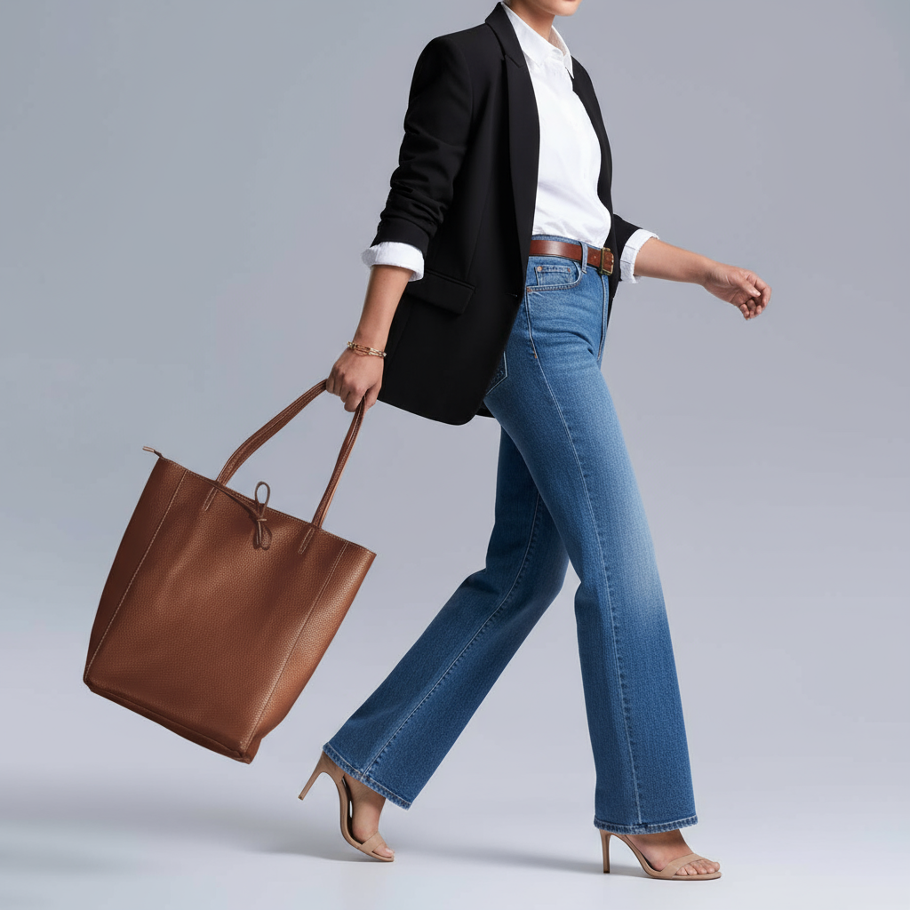 Calf Leather Tote Bag 201718
