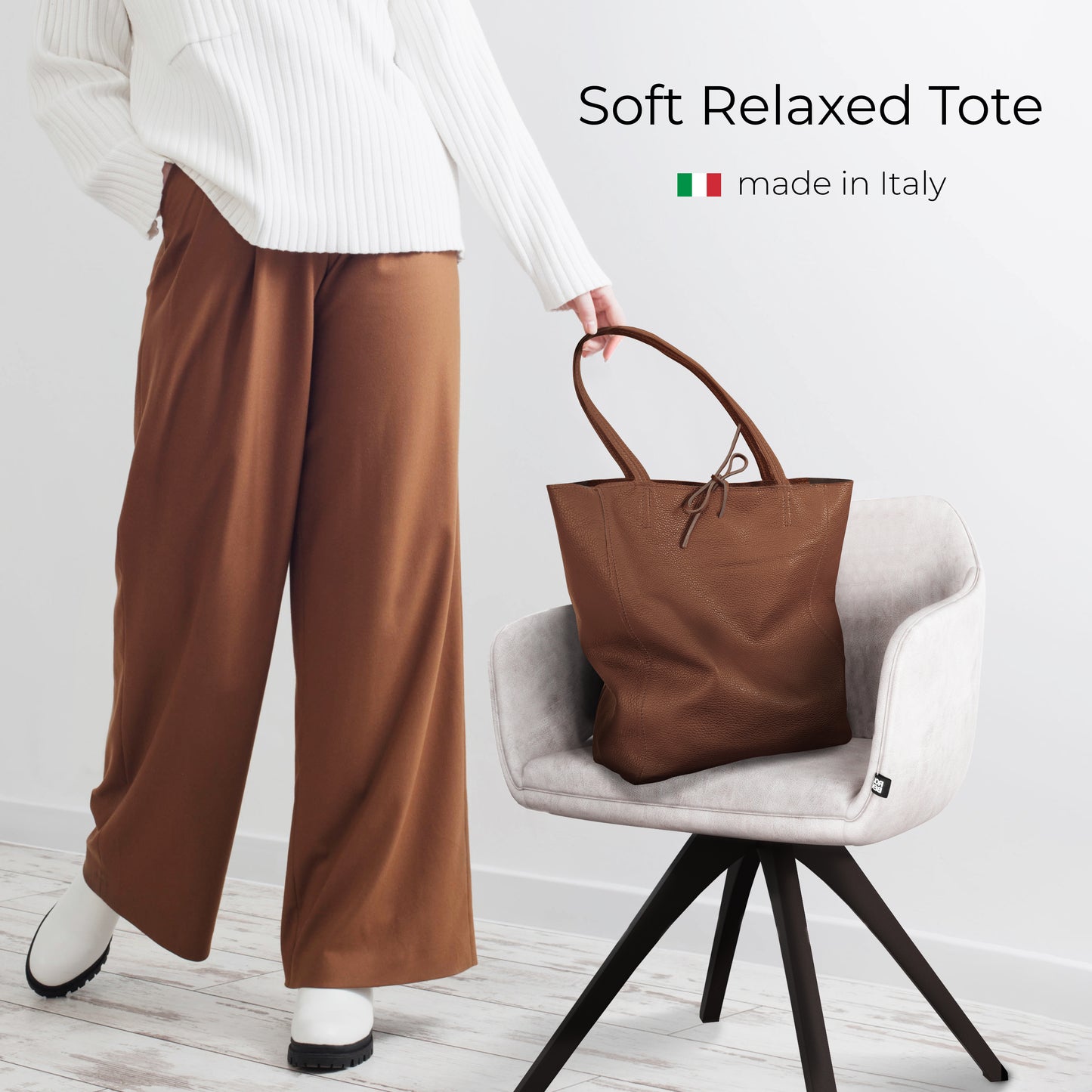 Calf Leather Tote Bag 201718