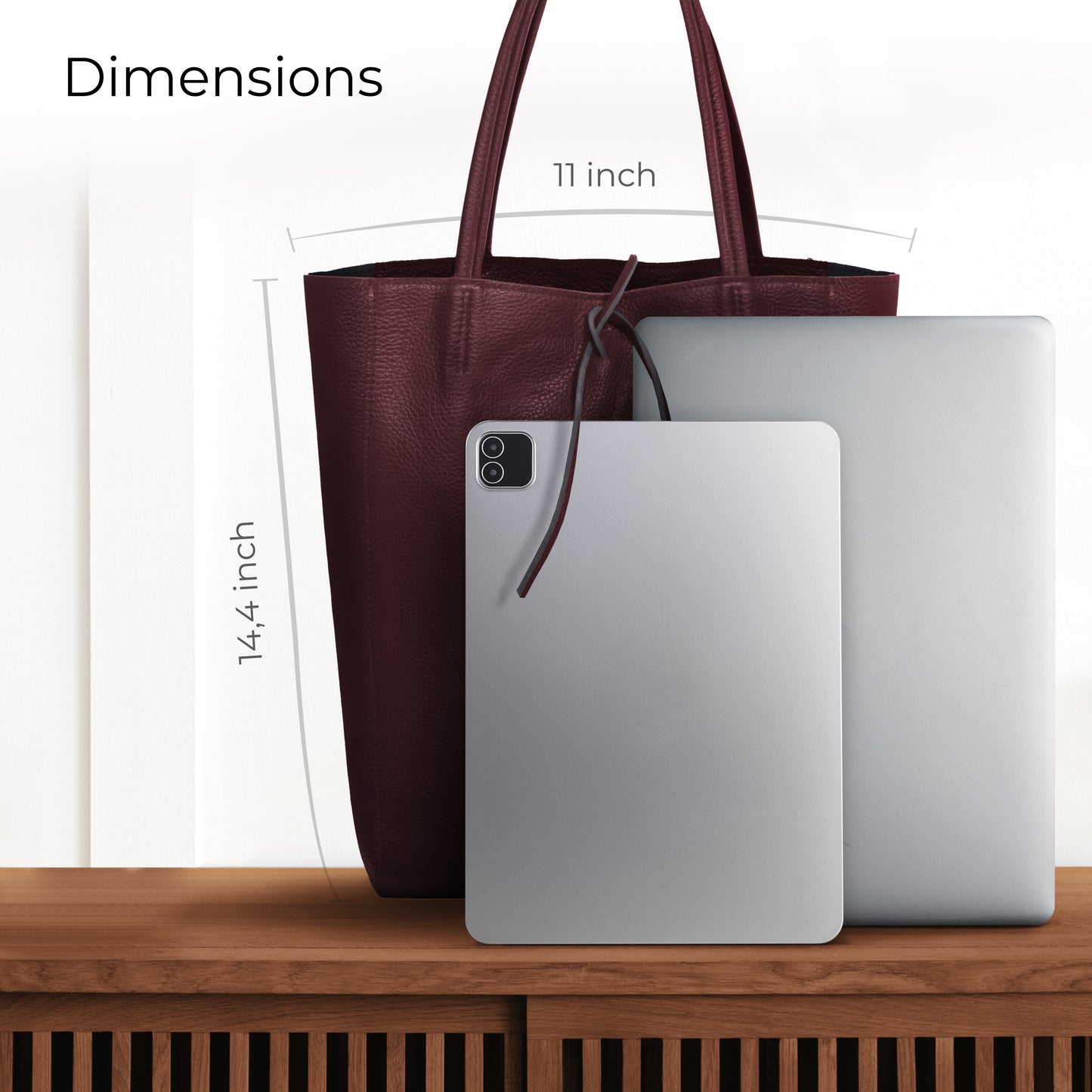 Calf Leather Tote Bag 201718