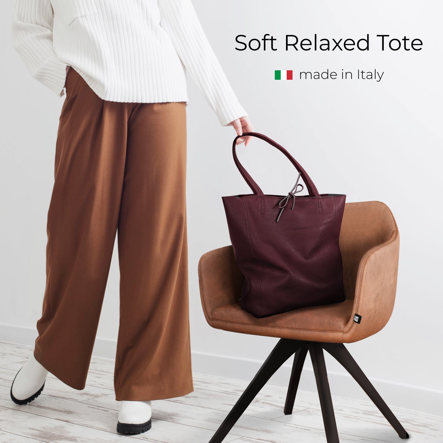 Calf Leather Tote Bag 201718