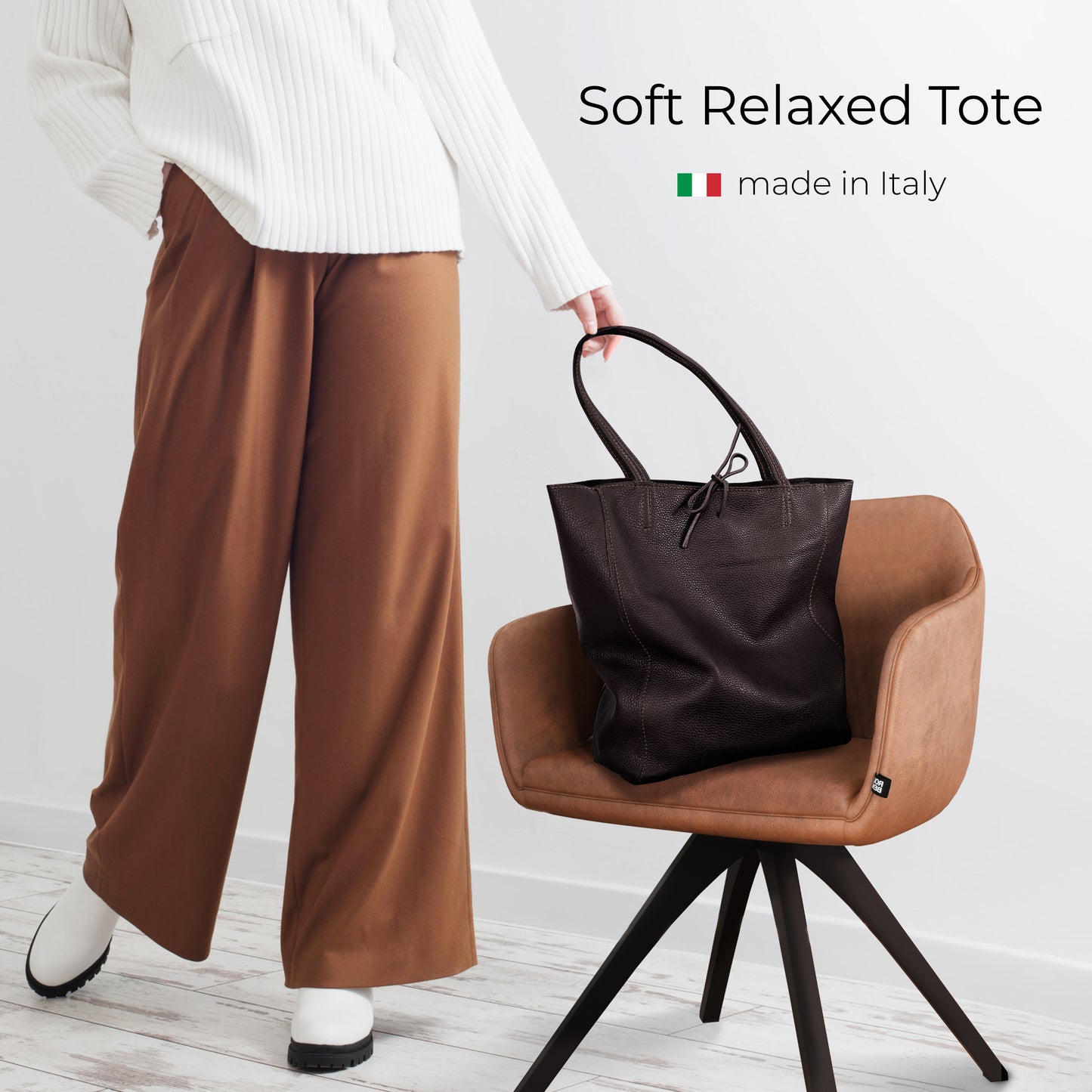 Calf Leather Tote Bag 201718