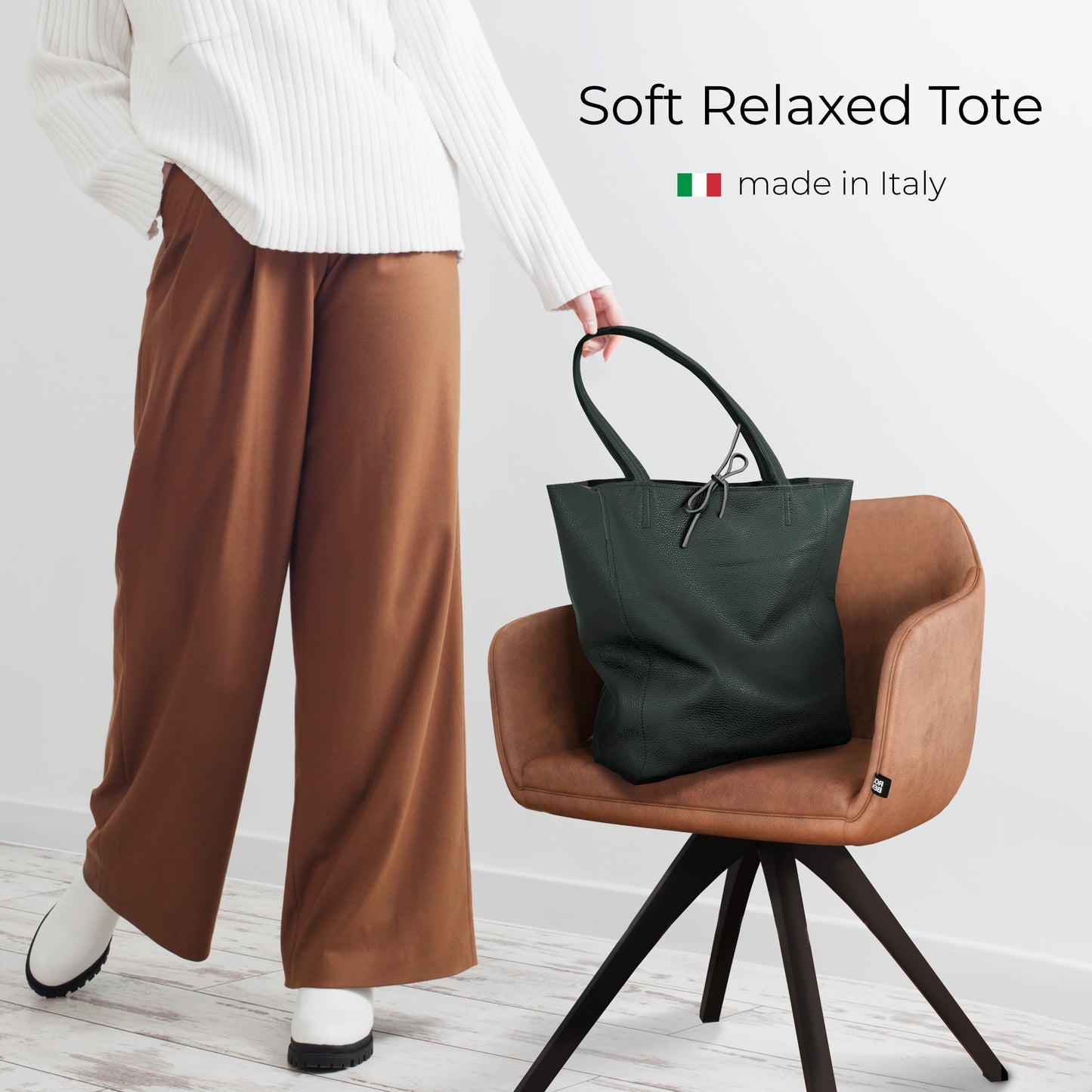 Calf Leather Tote Bag 201718