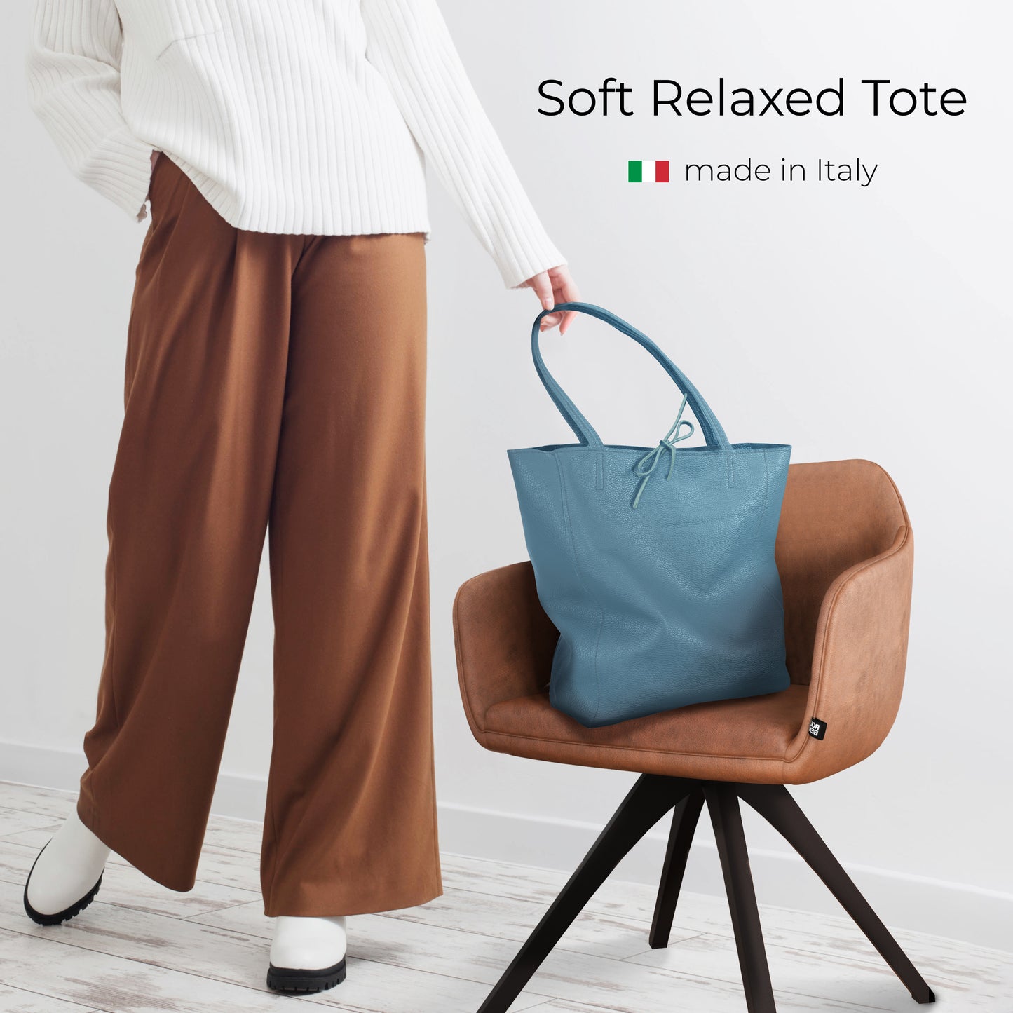 Calf Leather Tote Bag 201718