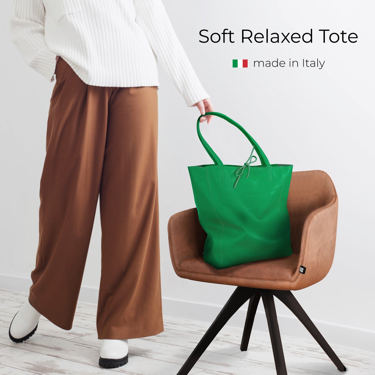 Calf Leather Tote Bag 201718