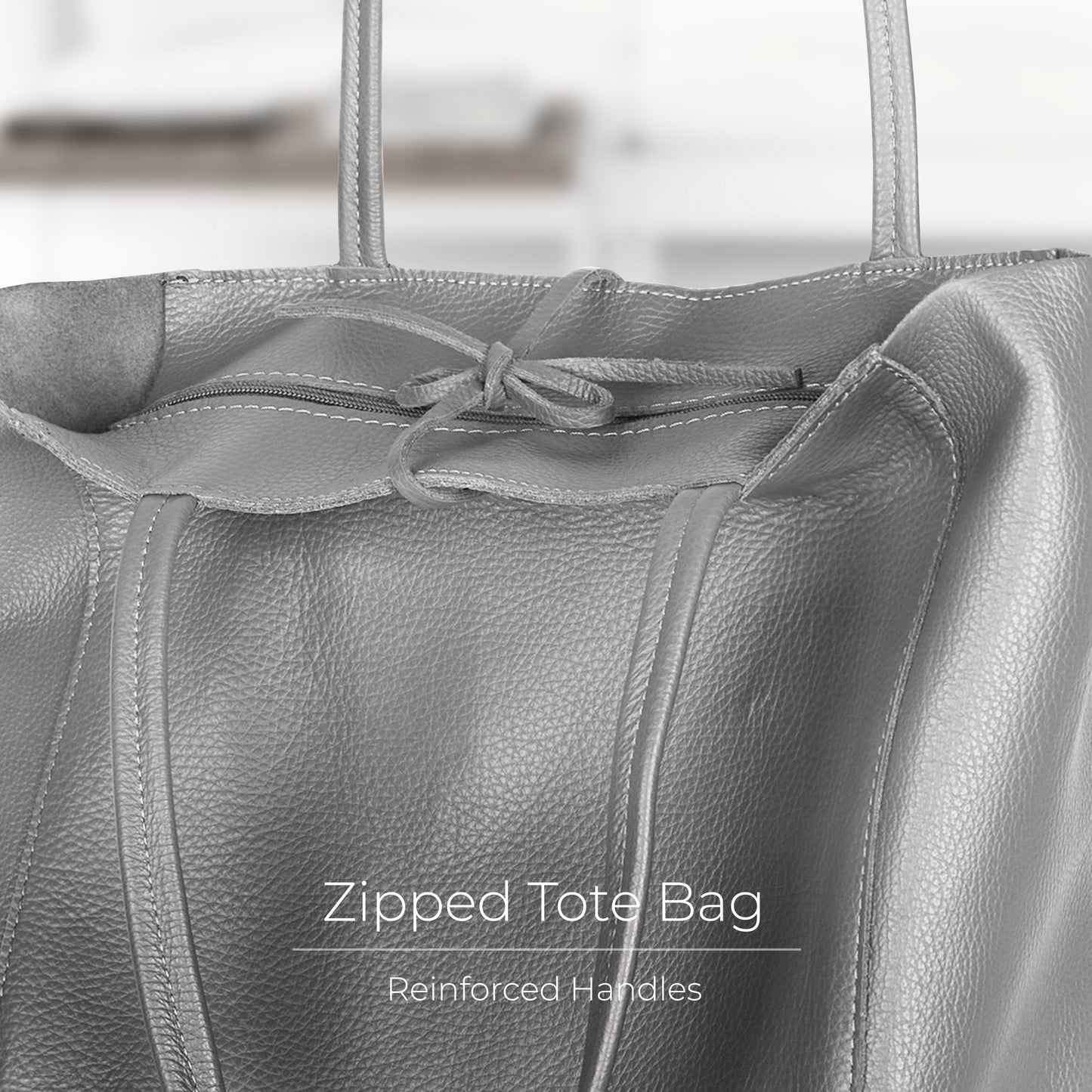 Calf Leather Tote Bag 201718