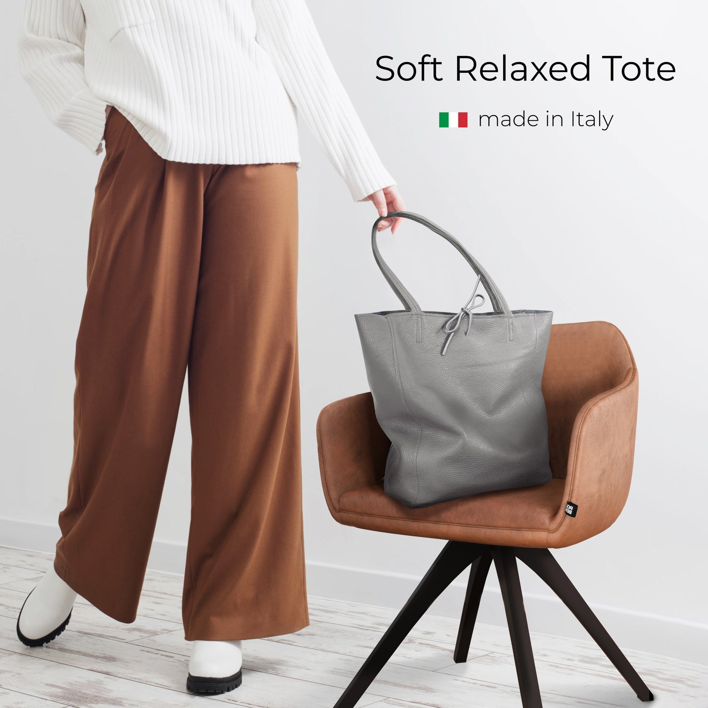 Calf Leather Tote Bag 201718