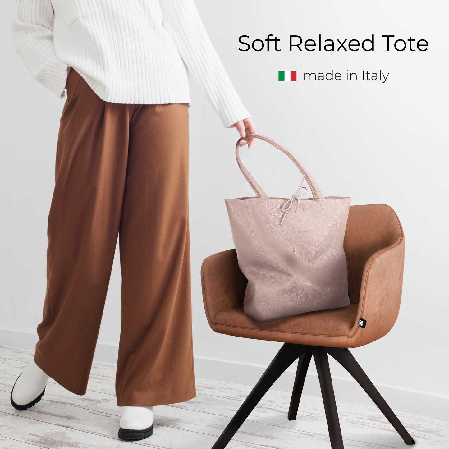 Calf Leather Tote Bag 201718