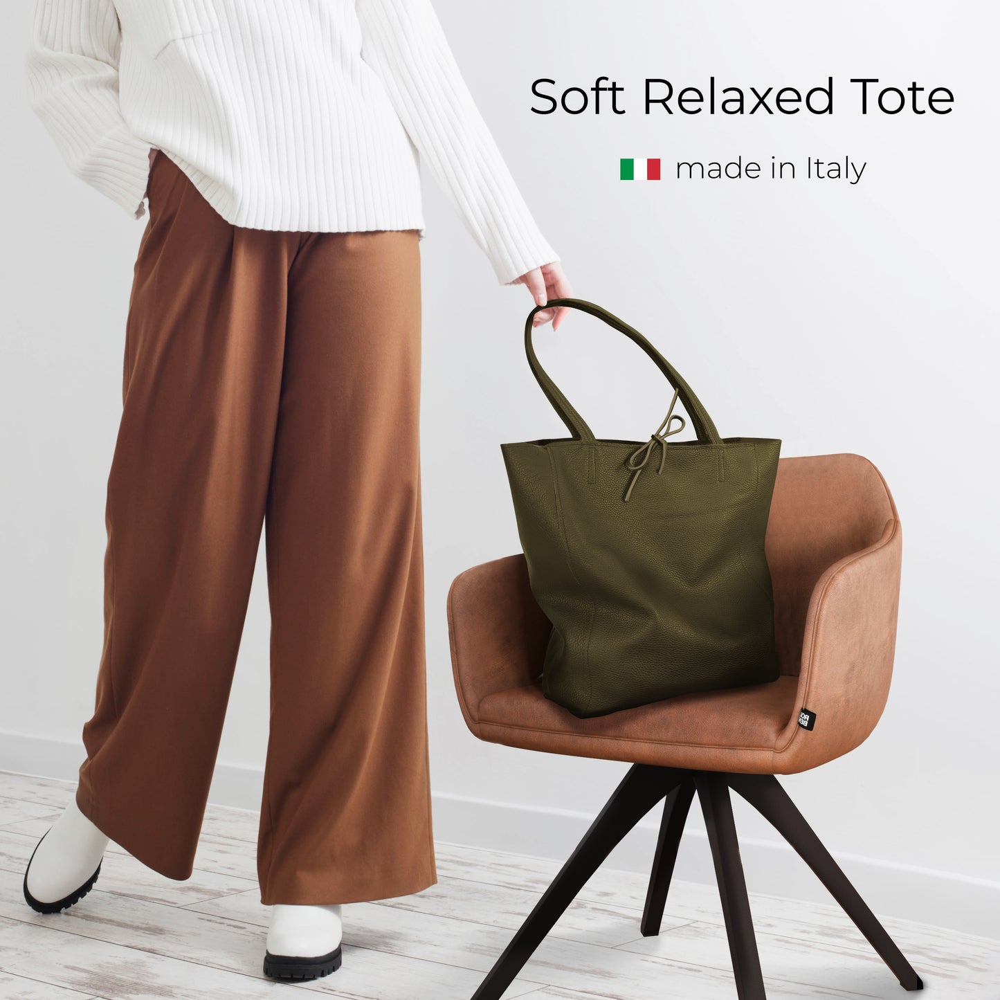 Calf Leather Tote Bag 201718