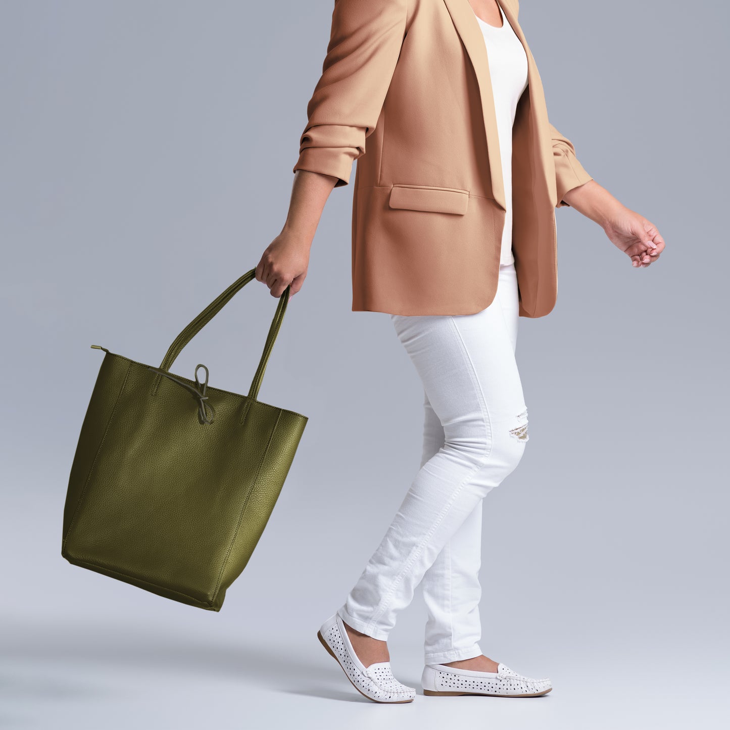 Calf Leather Tote Bag 201718