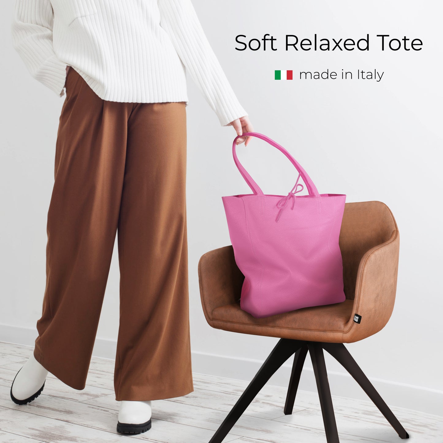 Calf Leather Tote Bag 201718