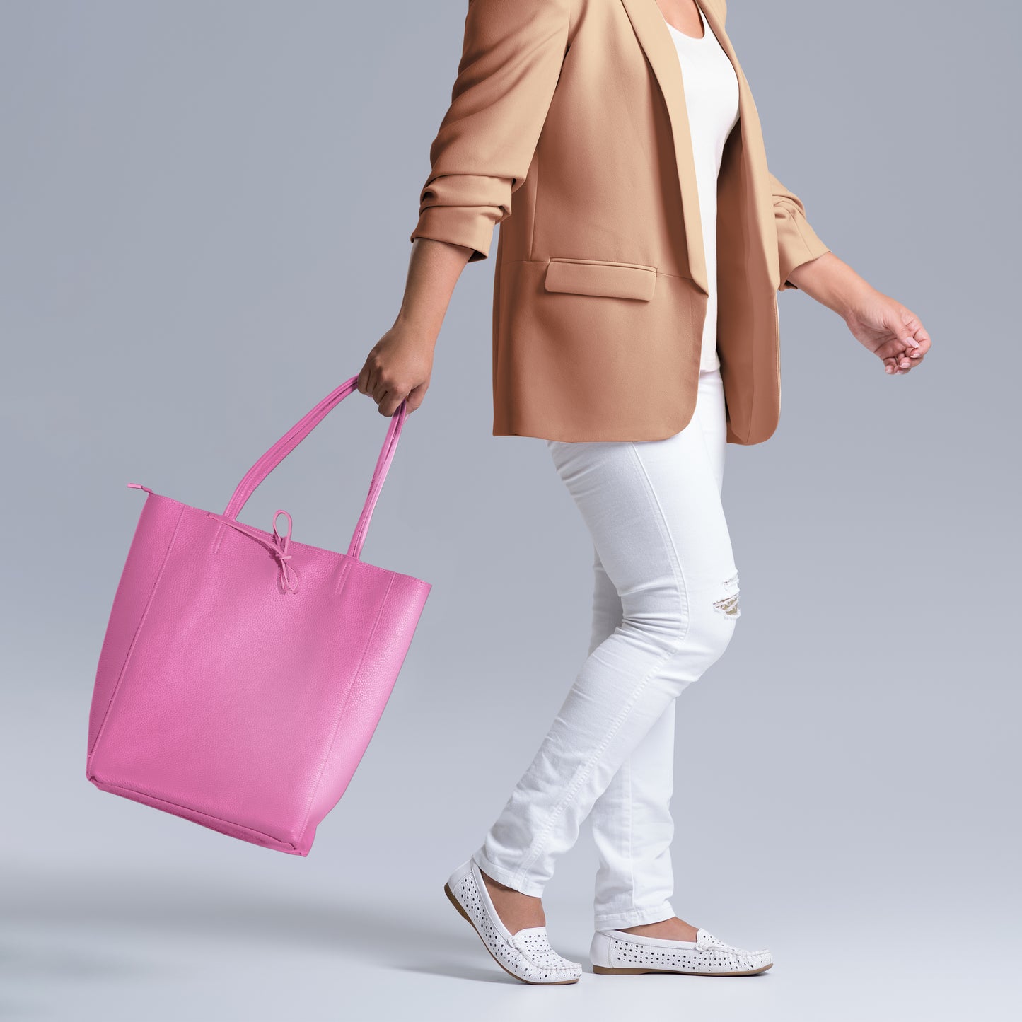 Calf Leather Tote Bag 201718