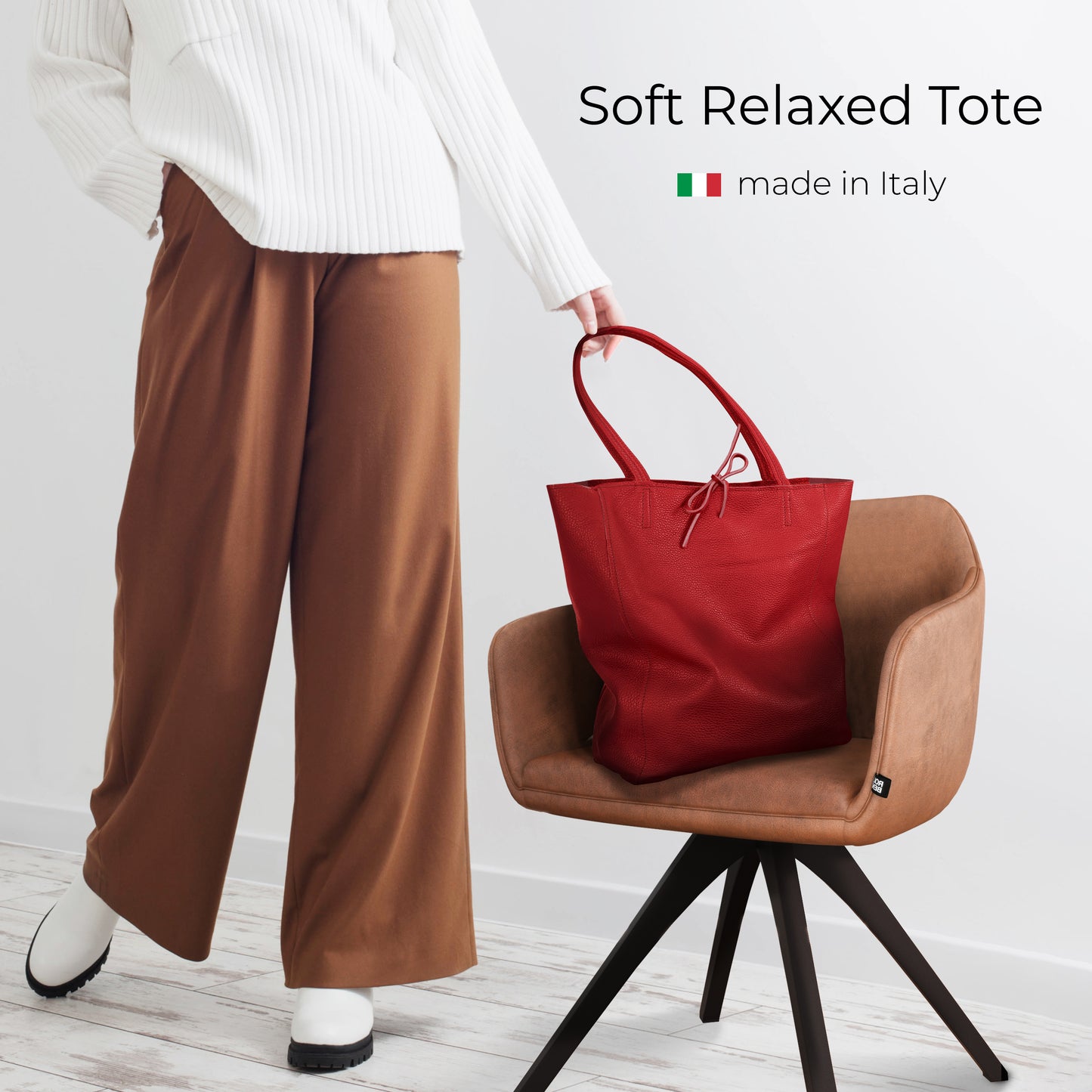 Calf Leather Tote Bag 201718