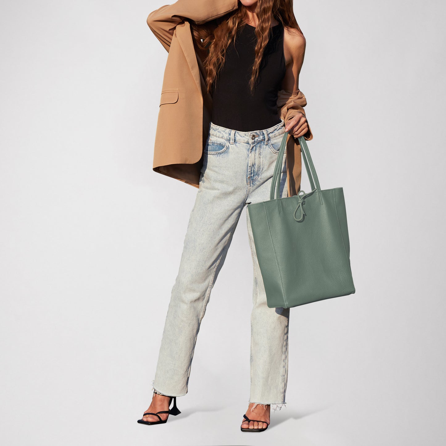 Calf Leather Tote Bag 201718