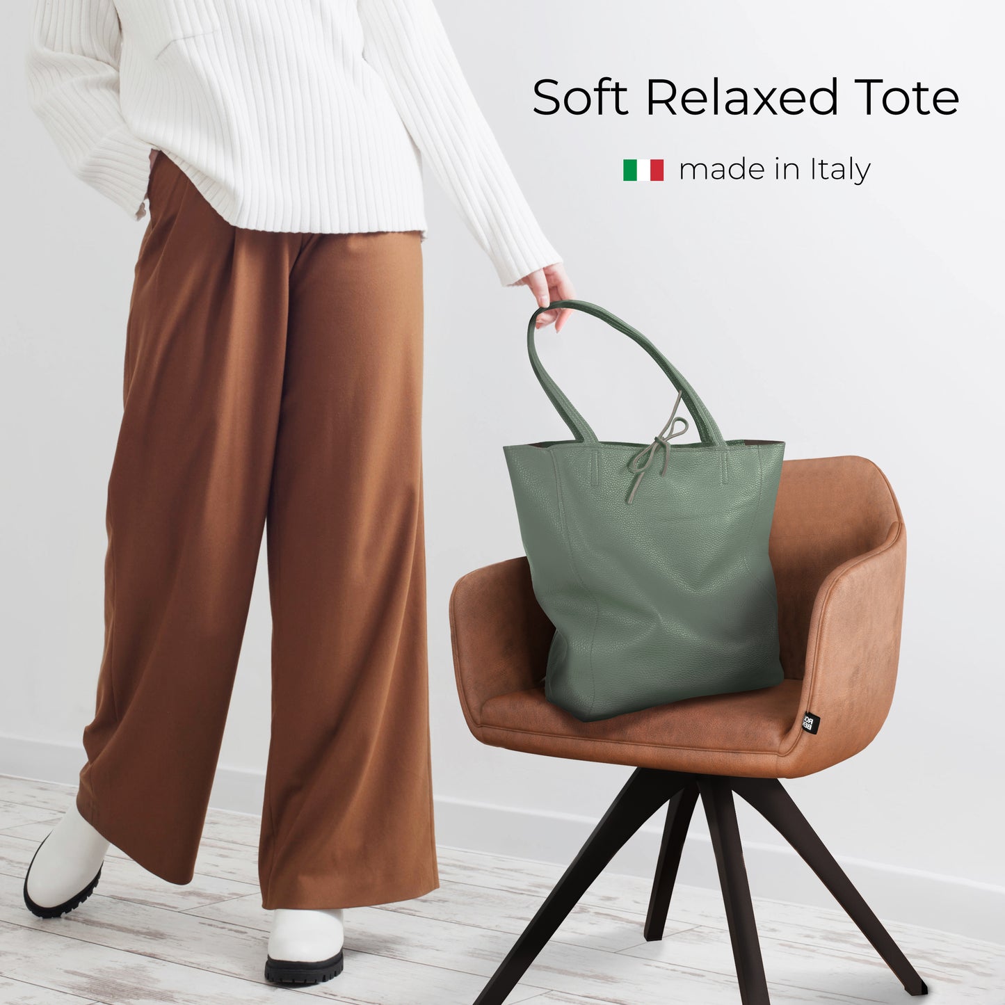 Calf Leather Tote Bag 201718