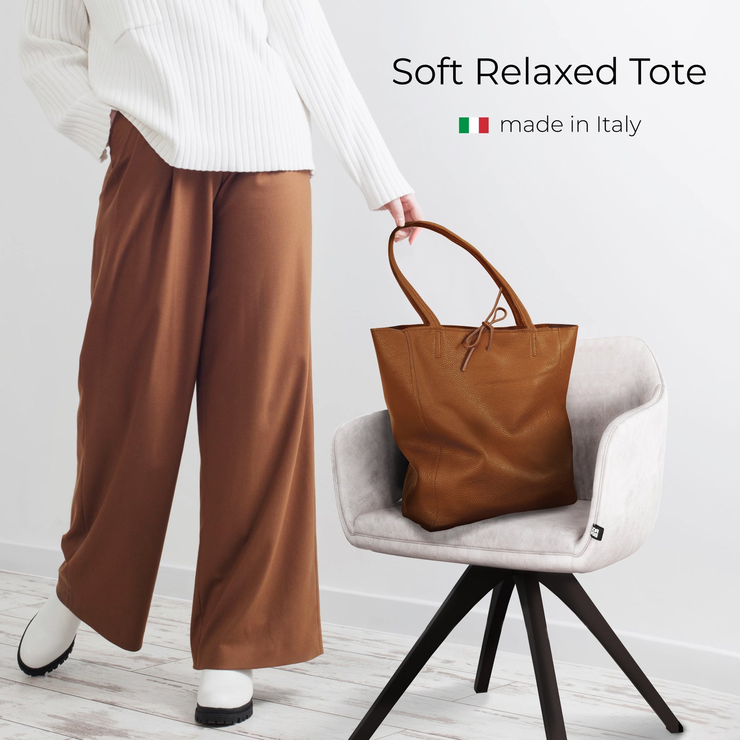 Calf Leather Tote Bag 201718
