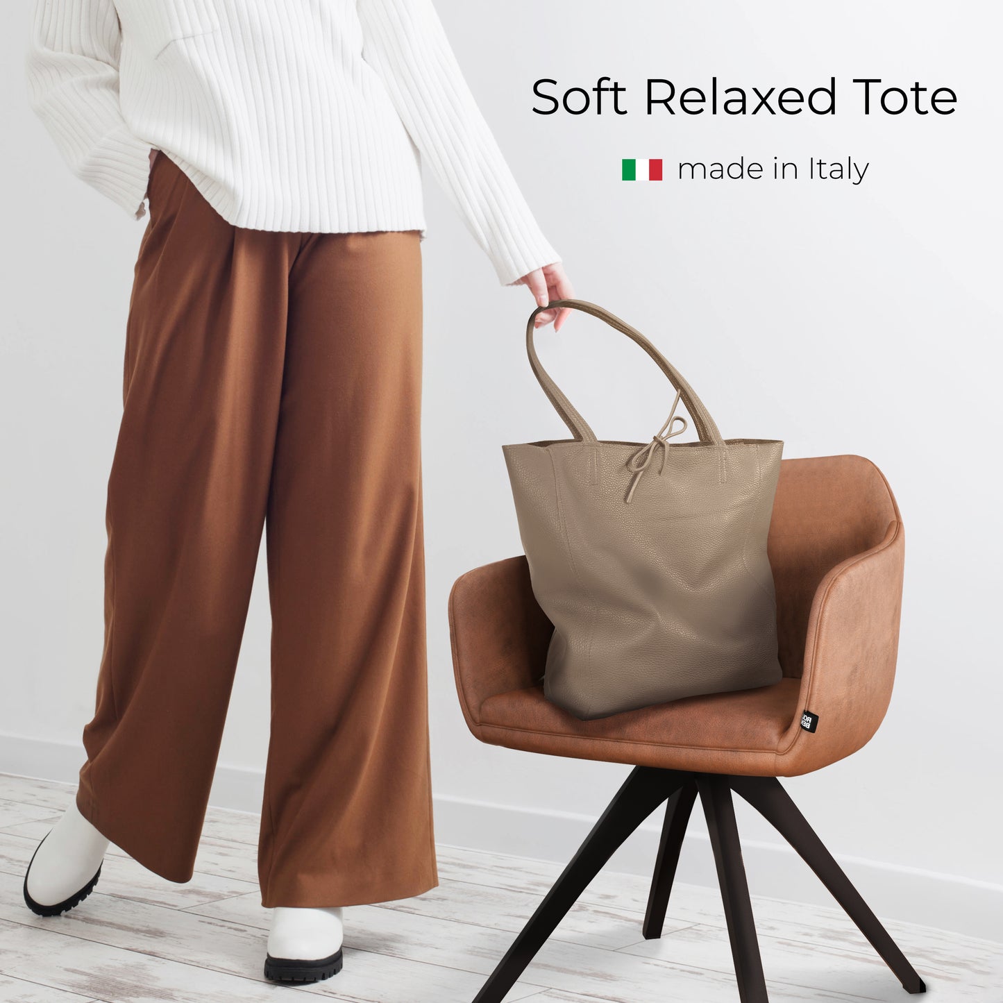 Calf Leather Tote Bag 201718