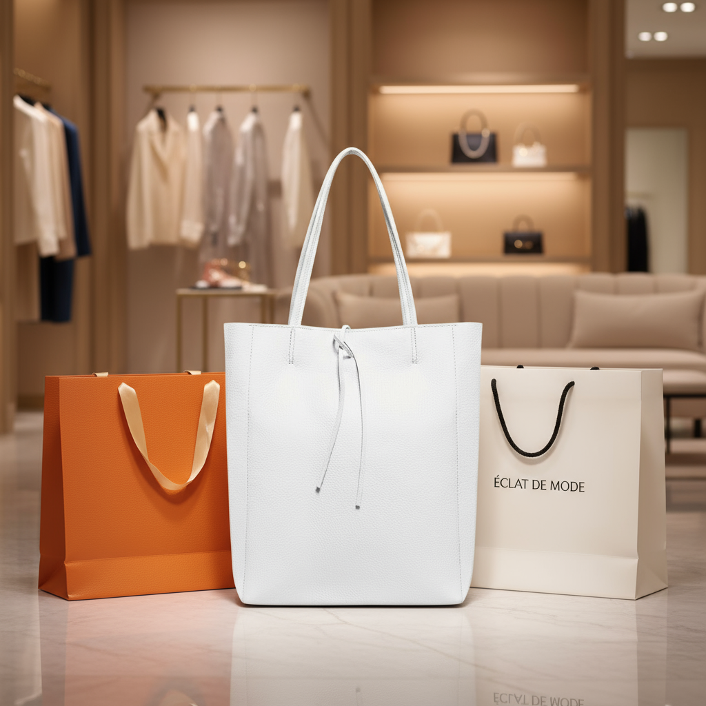Calf Leather Tote Bag 201718