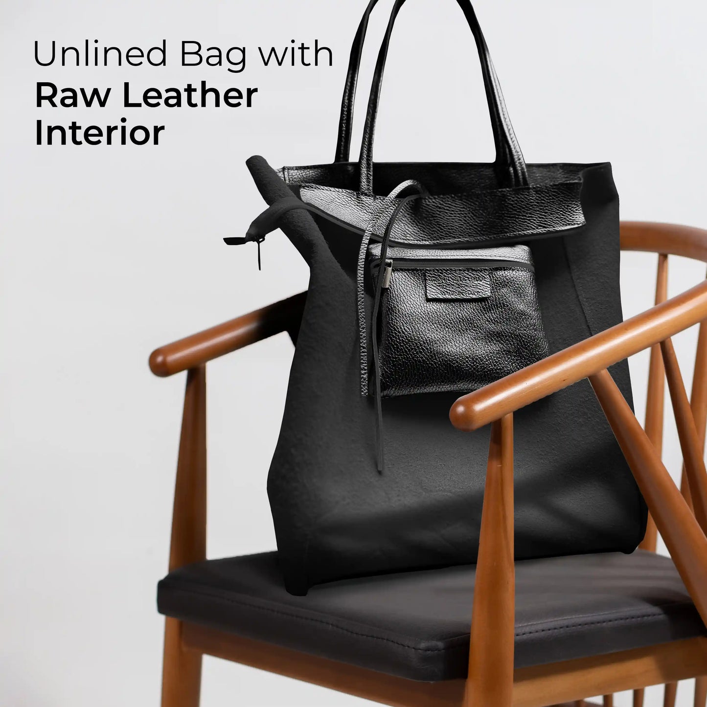 Metallic Calf Leather Tote Bag 201718