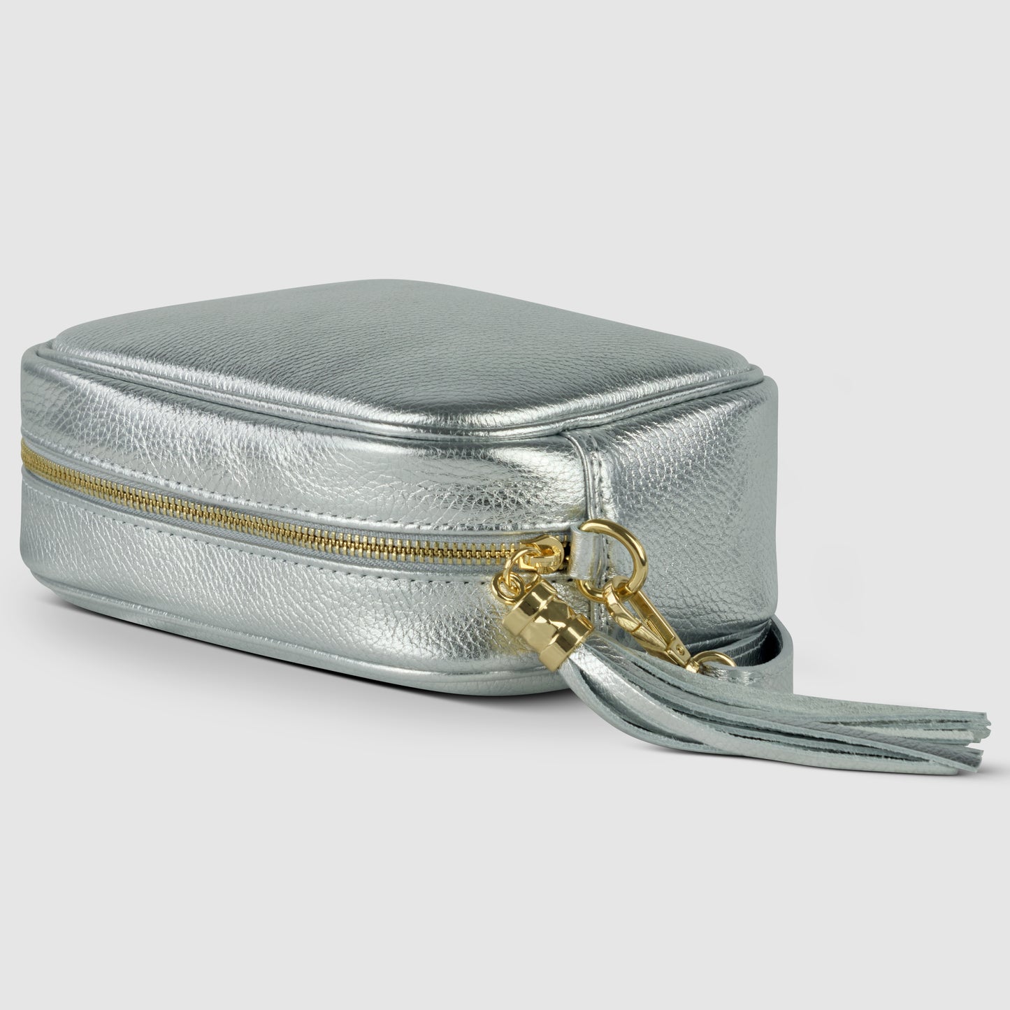 Metallic Calf Leather Crossbody Bag 231302