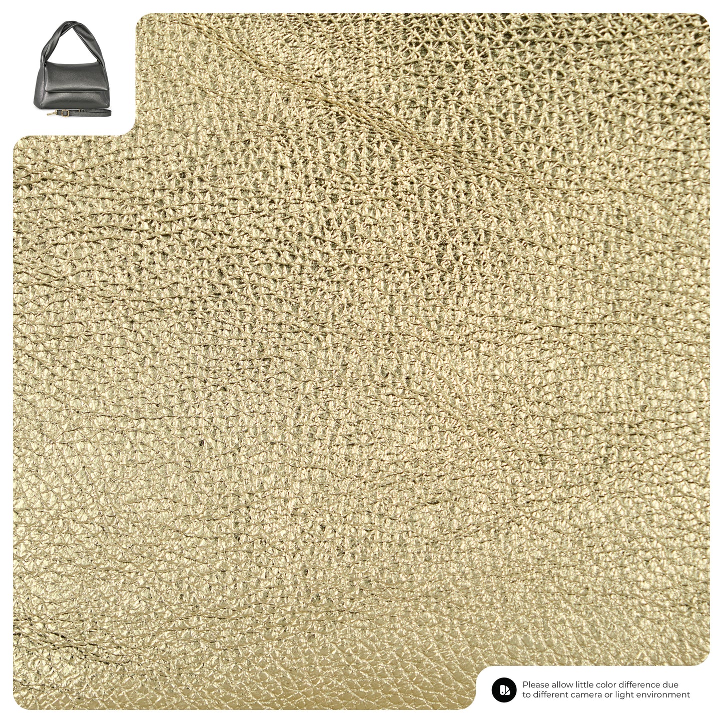 Metallic Calf Leather Top-Handle Bag 262495