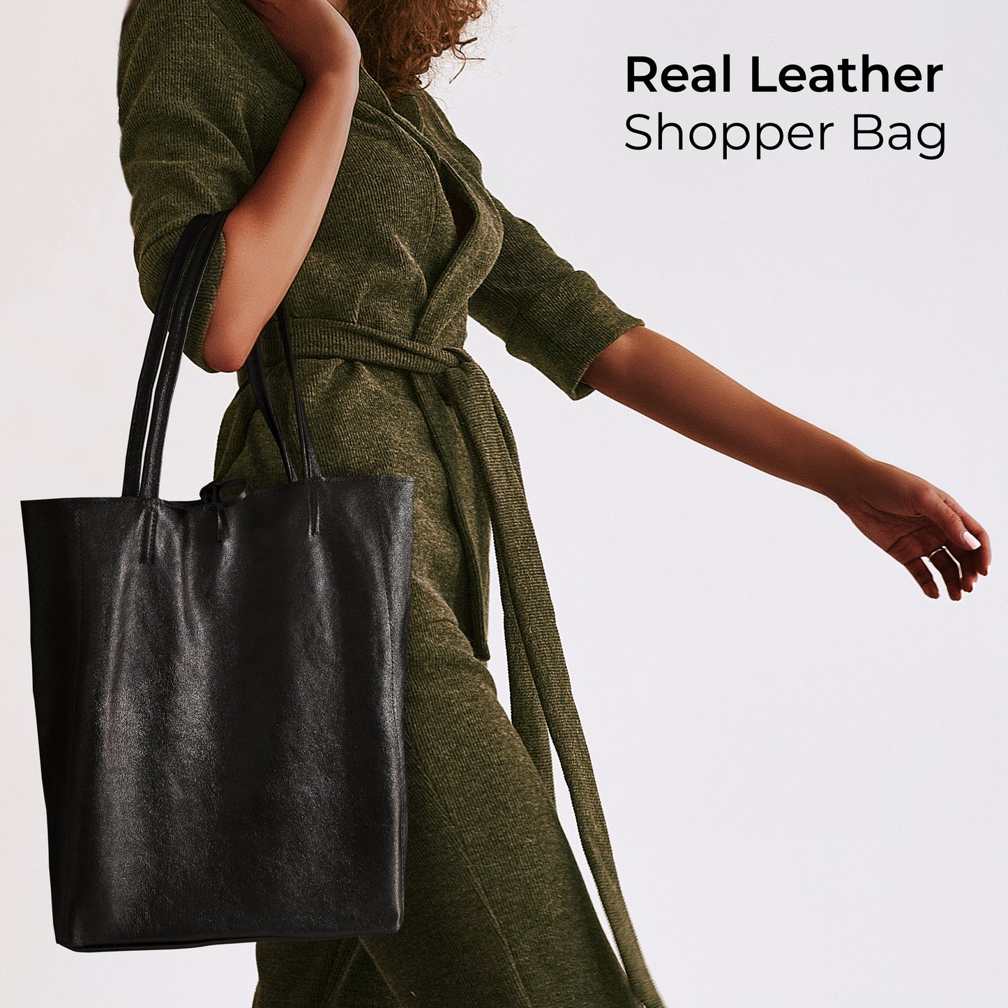 Metallic Suede Leather Tote Bag 201718