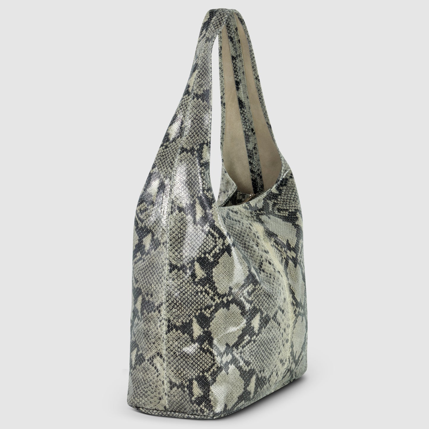 Python Suede Leather Hobo Bag 011943