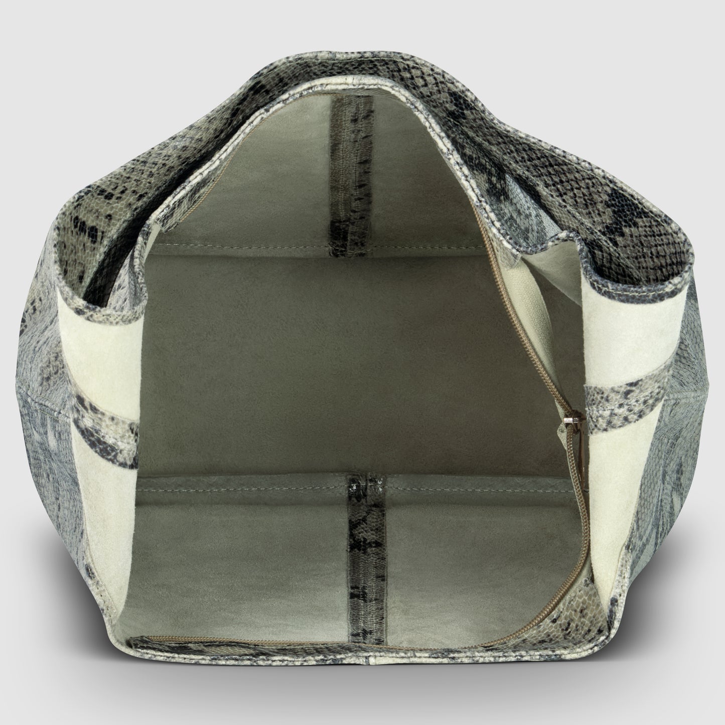 Python Suede Leather Hobo Bag 011943
