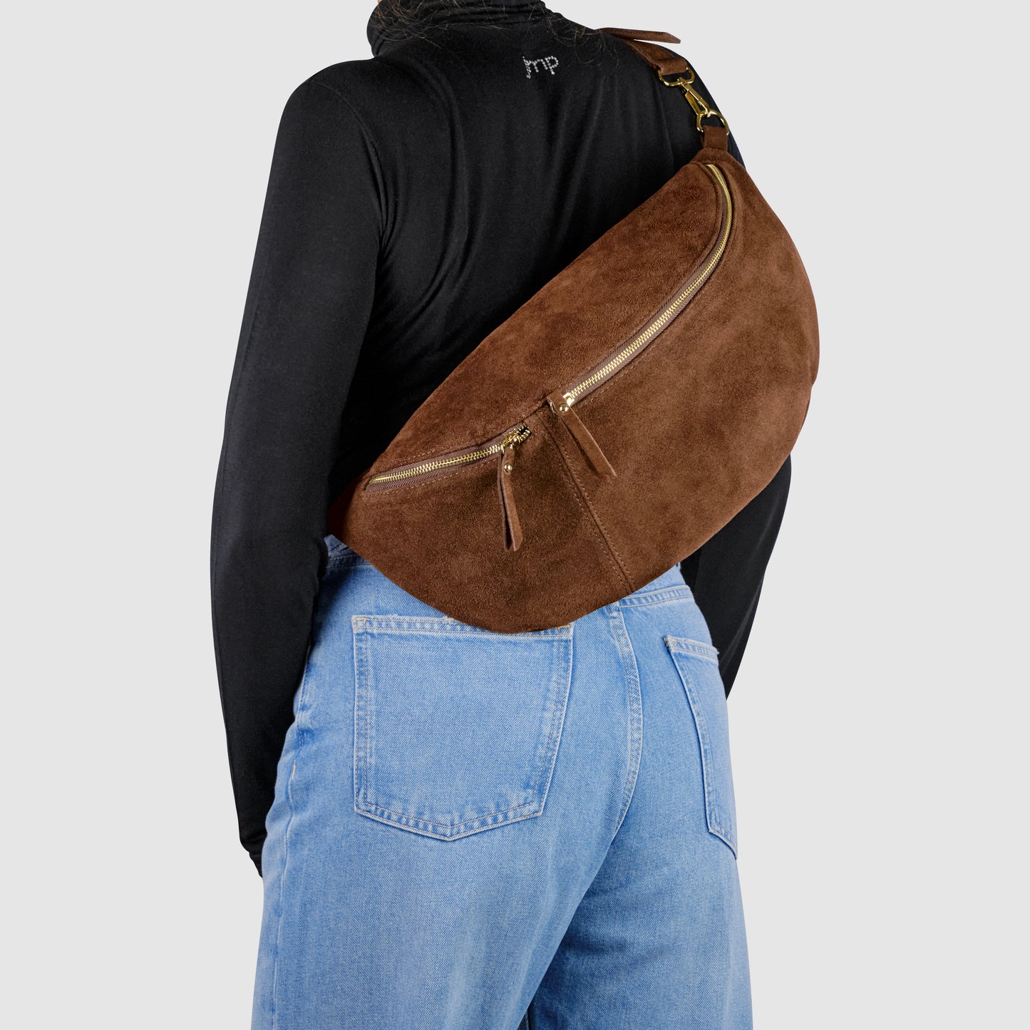 Suede Leather Crossbody Bag 211955