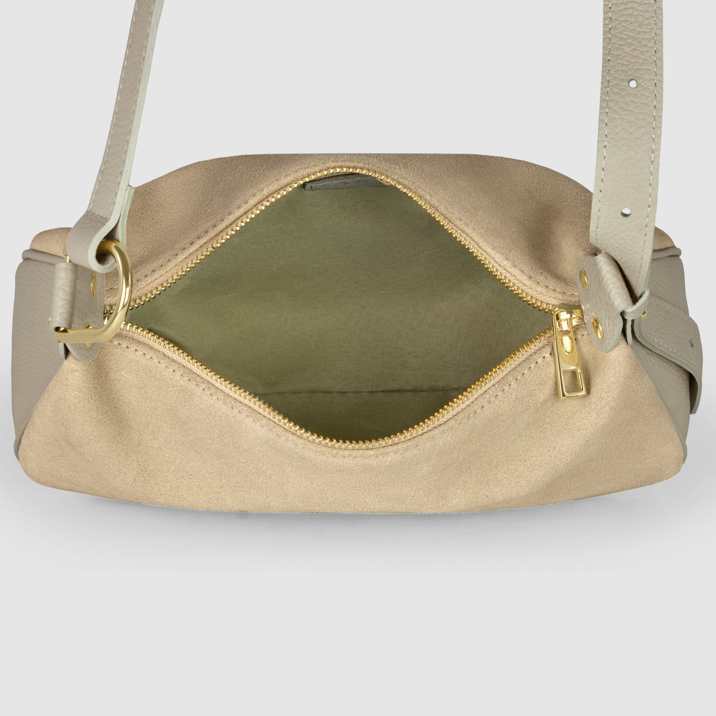 Suede Leather Crossbody Bag 242265