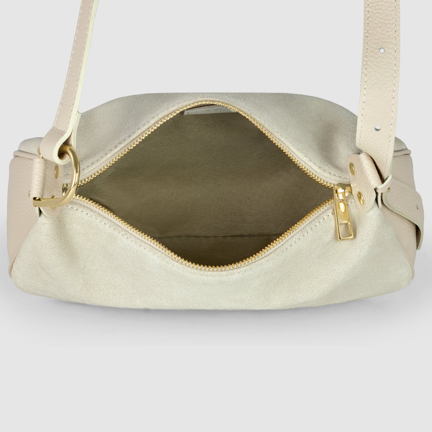 Suede Leather Crossbody Bag 242265