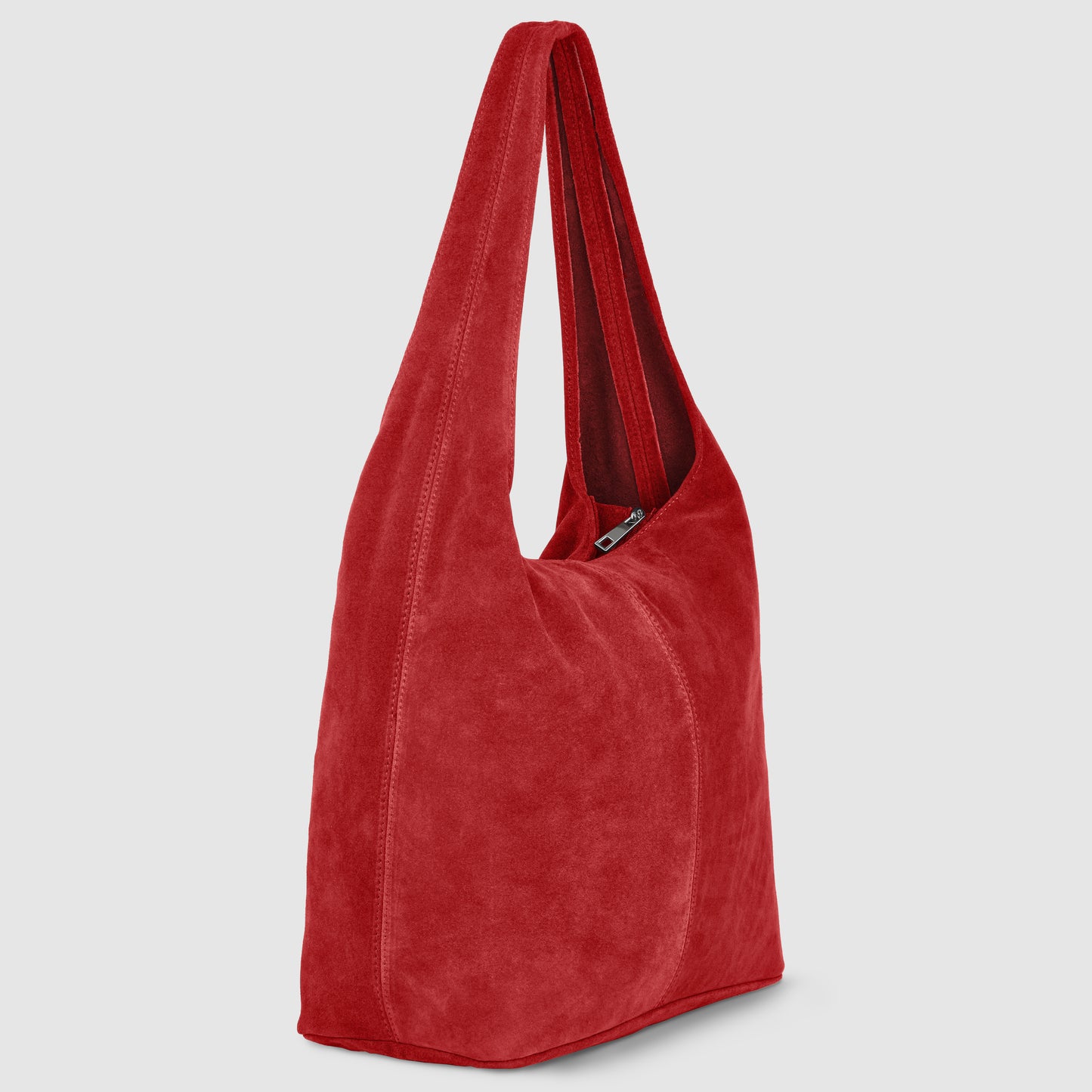 Suede Leather Hobo Bag 011943