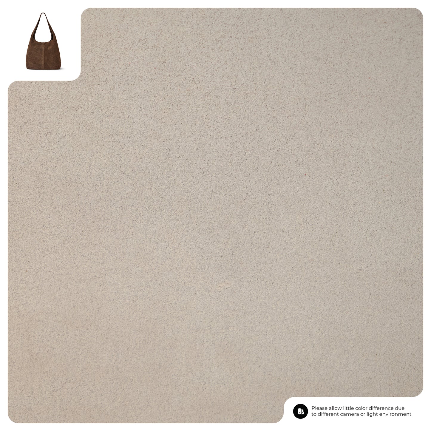 Suede Leather Hobo Bag 011943