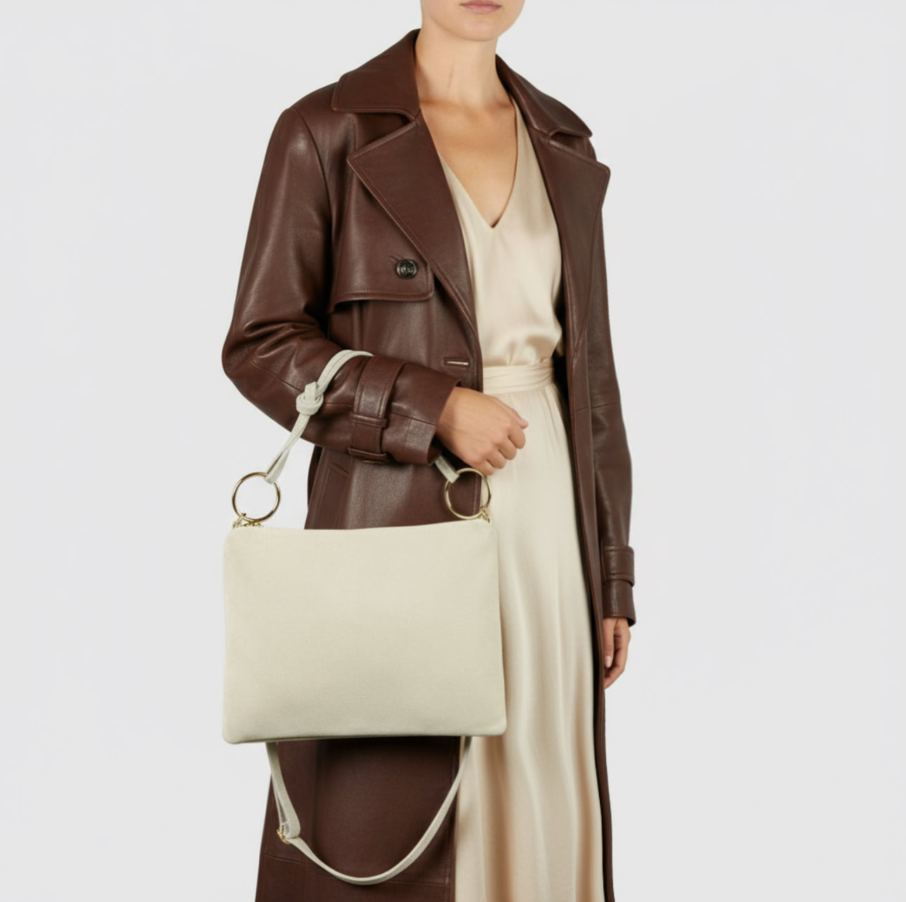 Suede Leather Shoulder Bag 171551