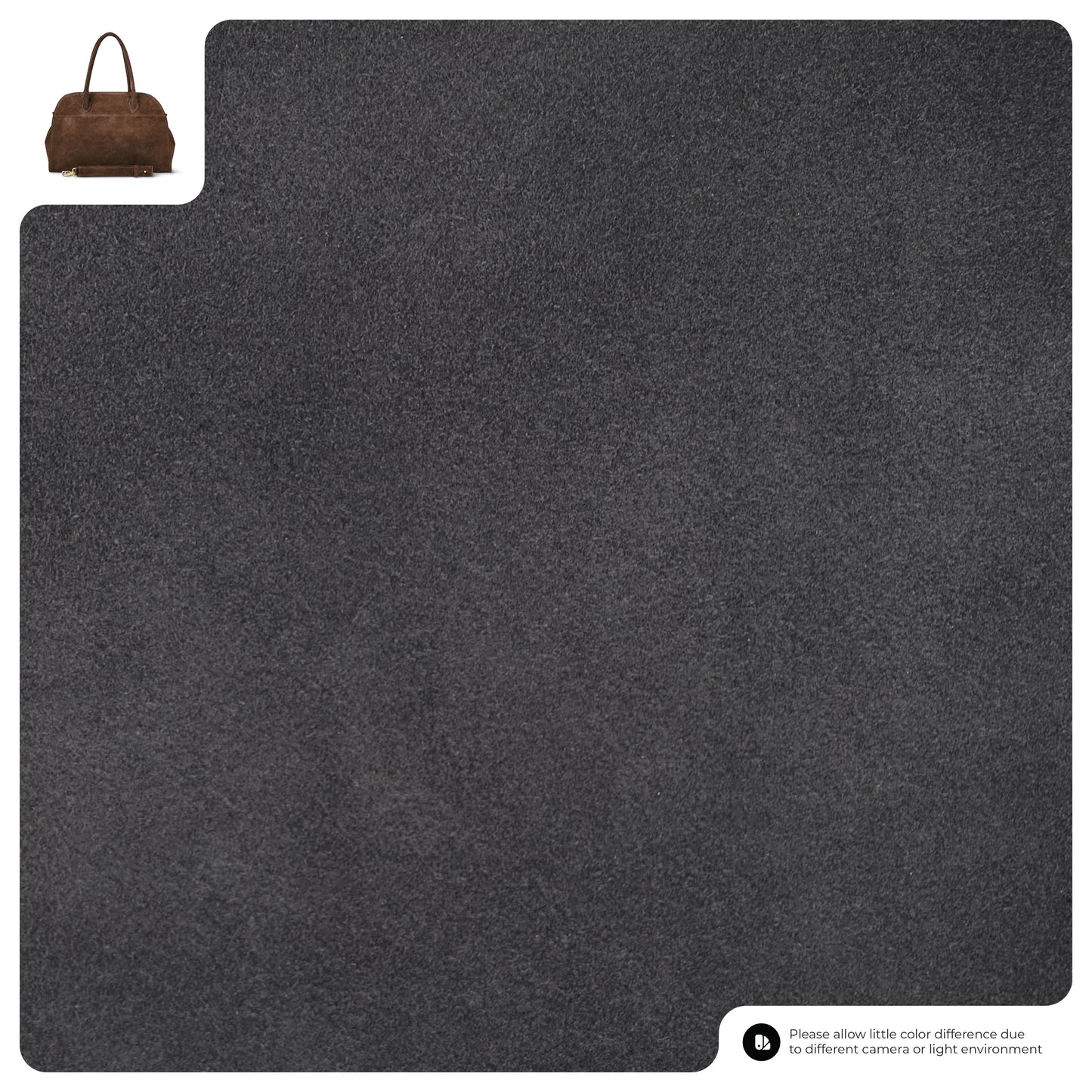 Suede Leather Top-Handle Bag 413912