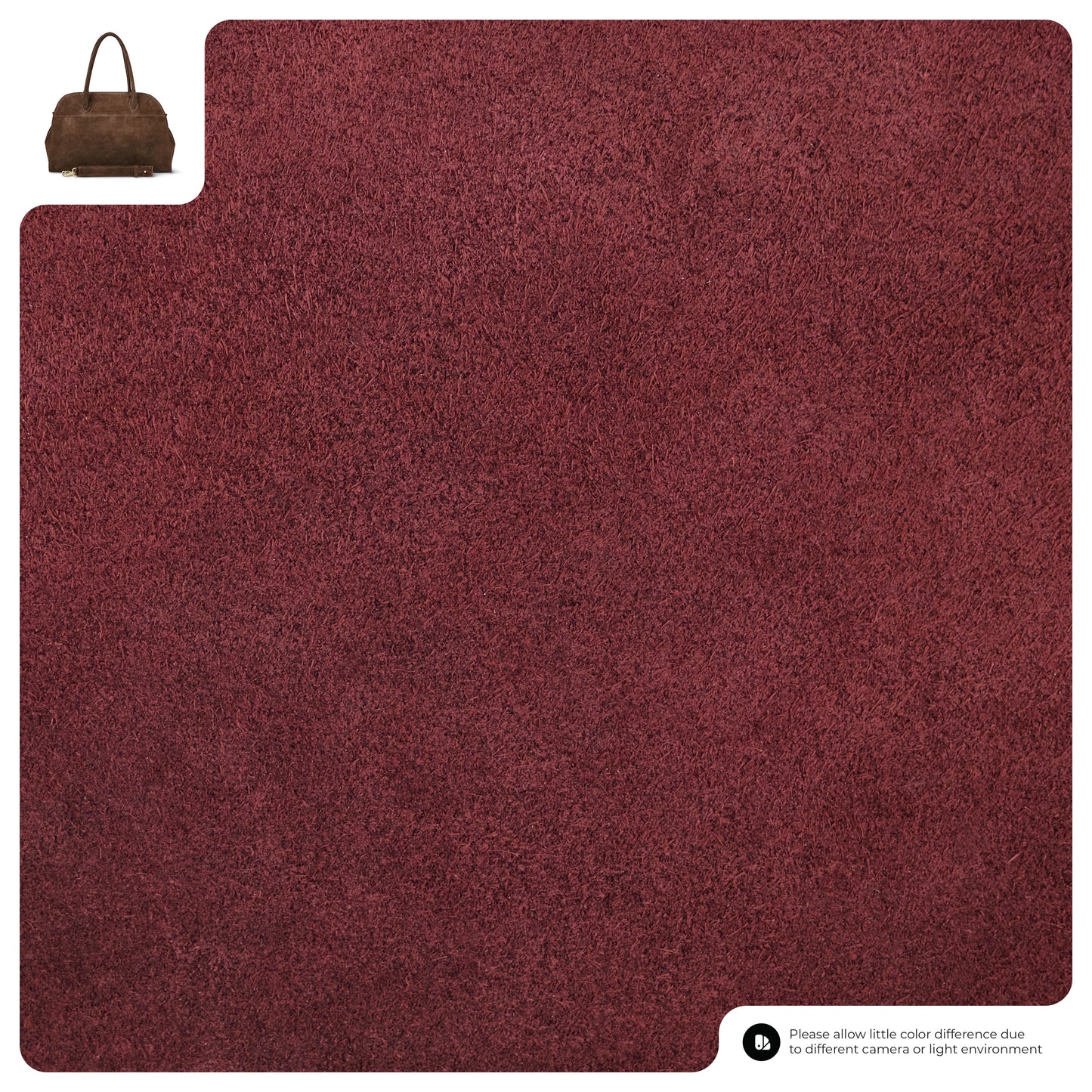 Suede Leather Top-Handle Bag 413912