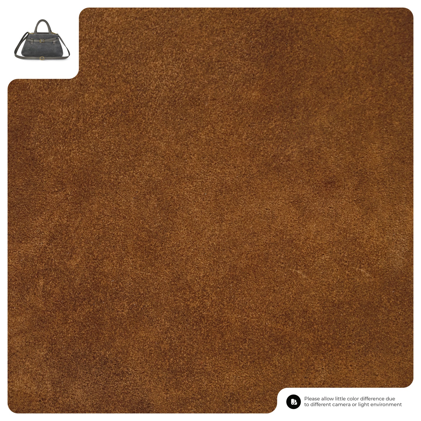 Suede Leather Top-Handle Bag 252352